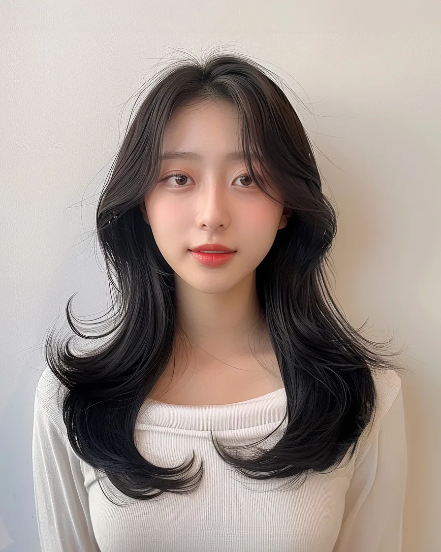 약수역 미용실 신당동 미용실 약수 미용실 약수동 미용실 Korean seoul hair salon (12) Korean hairstyle - Chic medium layered at AVA Hair Salon Seoul