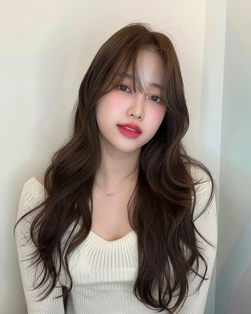 약수역 미용실 신당동 미용실 약수 미용실 약수동 미용실 Korean seoul hair salon (14) Korean hairstyle - Volume curl perm at AVA Hair Salon Seoul