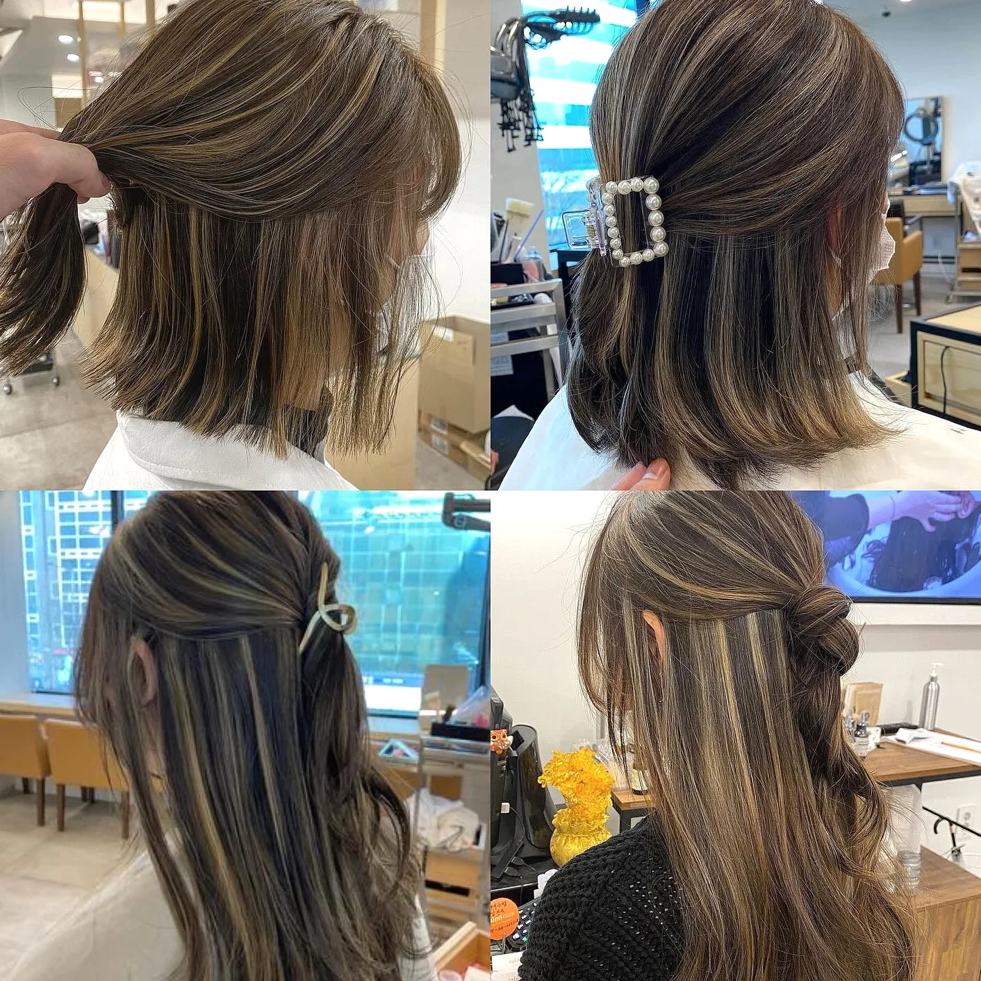 ash brown balayage Seoul - Style 8 at Korea Hair Salon Seoul