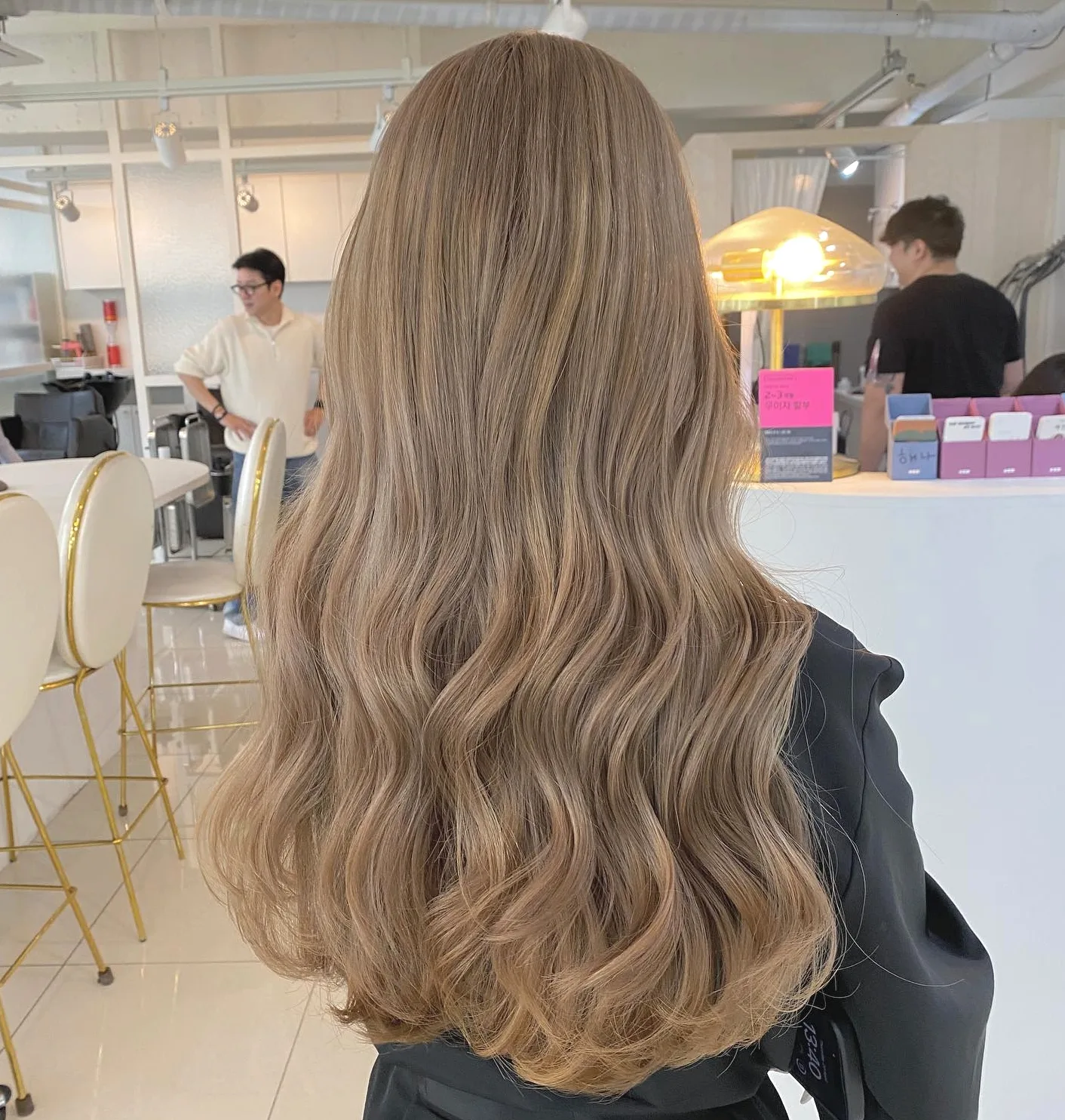 ash brown balayage Seoul - Style 4 at Korea Hair Salon Seoul