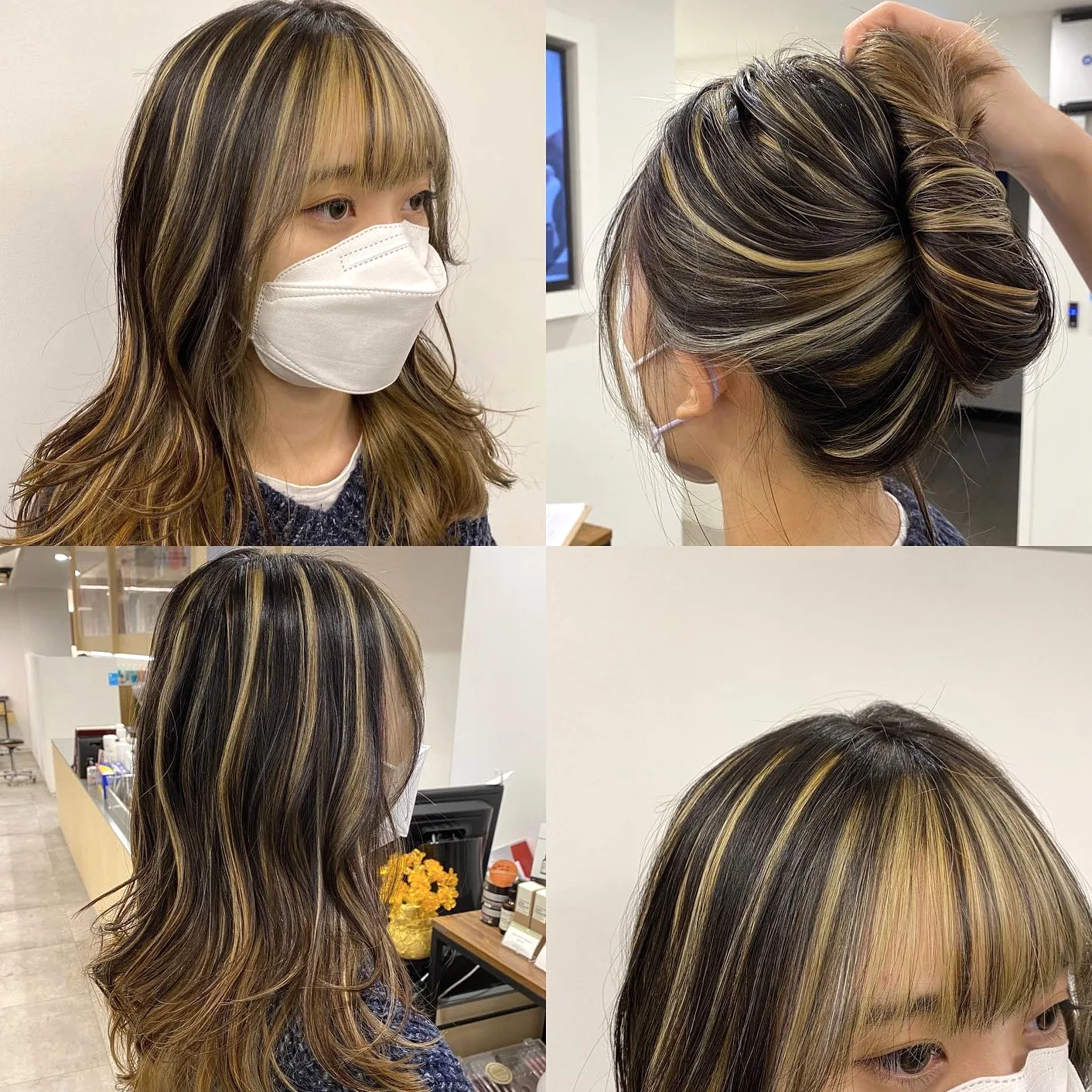 ash brown balayage Seoul - Style 5 at Korea Hair Salon Seoul