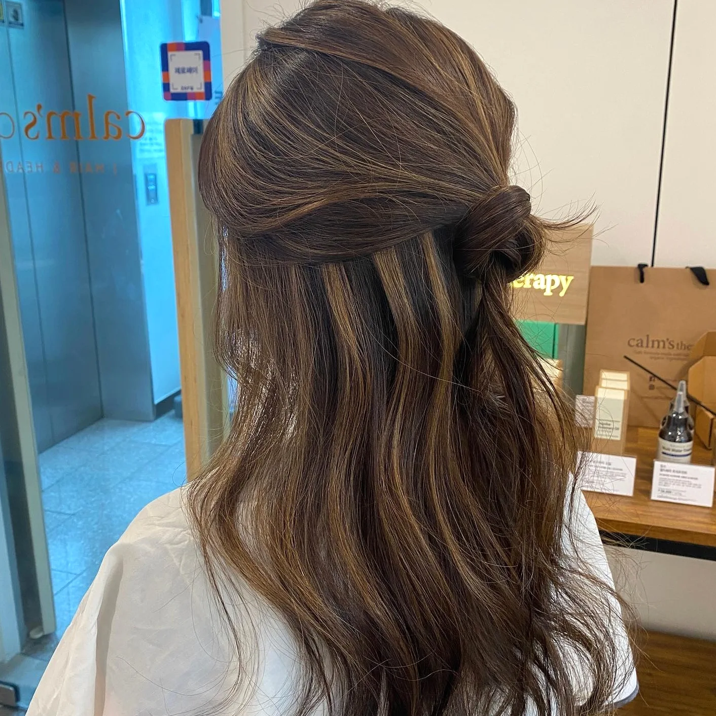 ash brown balayage Seoul - Style 6 at Korea Hair Salon Seoul