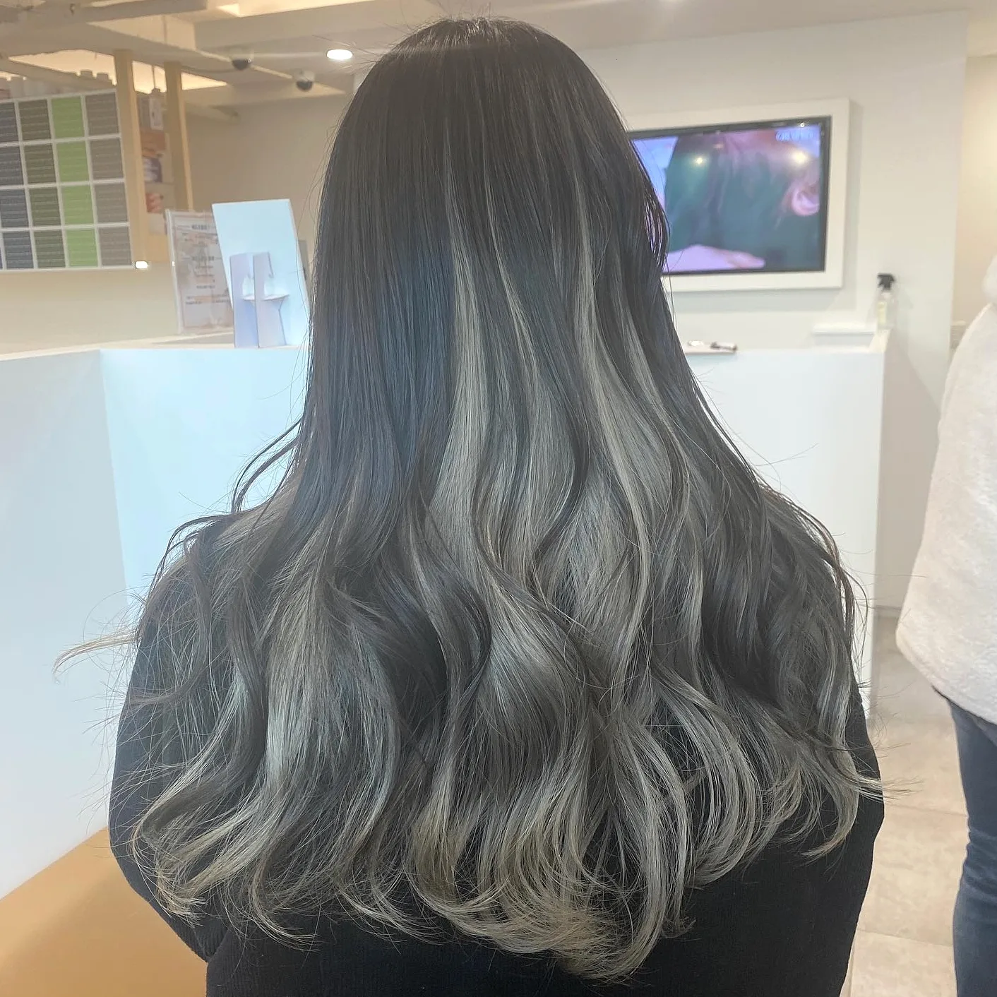 chic ash brown balayage Seoul - Style 5 at Korea Hair Salon Seoul