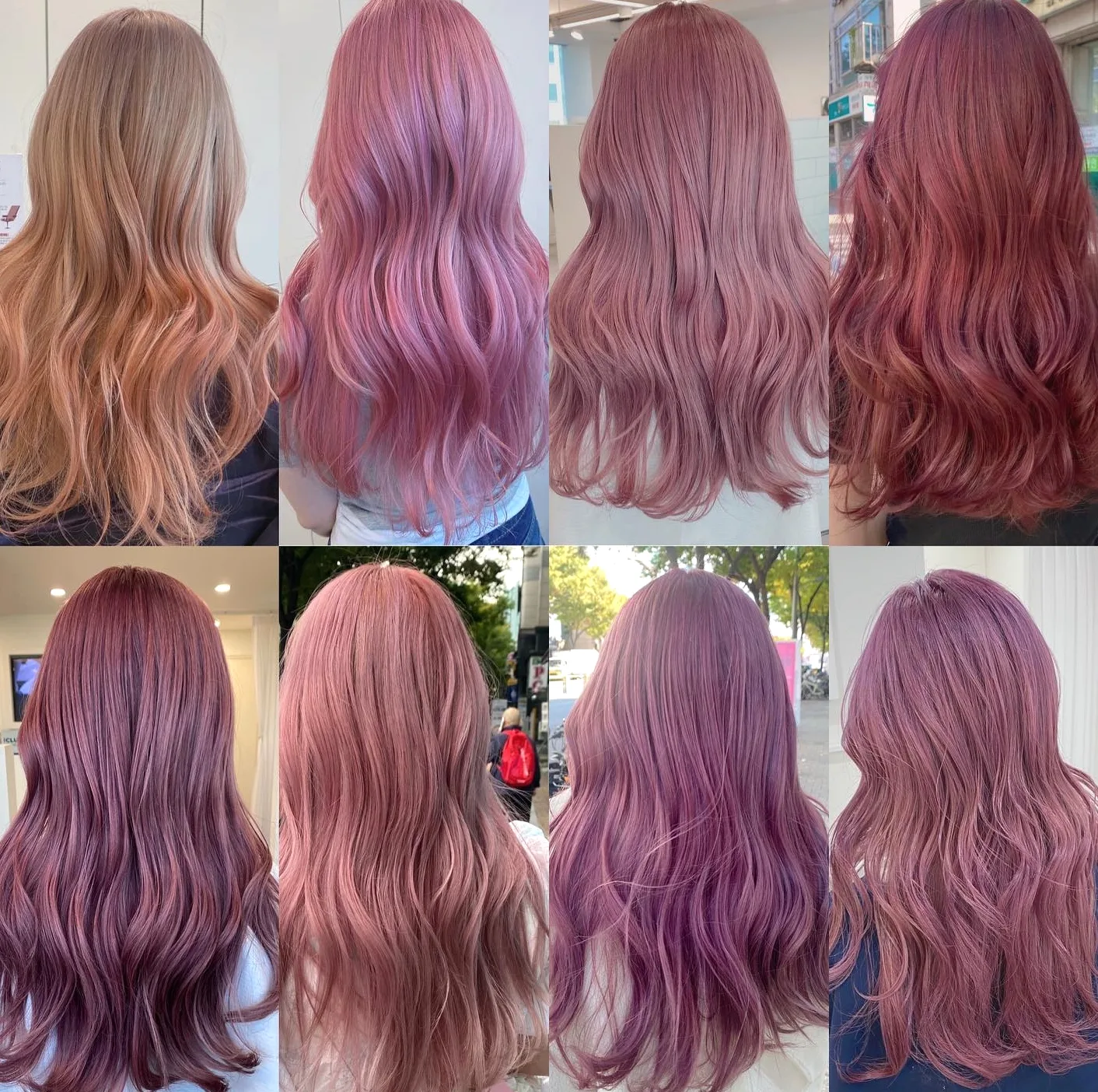 chic pink hair Seoul - Style 1 at Korea Hair Salon Seoul