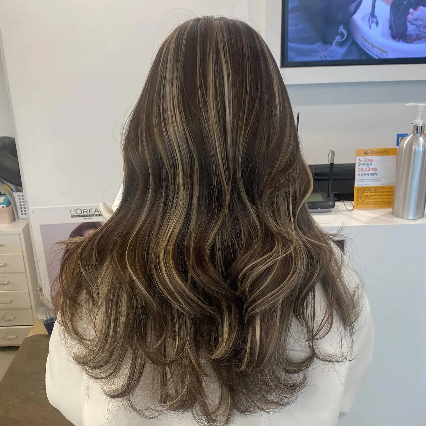 ash brown balayage Seoul - Style 10 at Korea Hair Salon Seoul