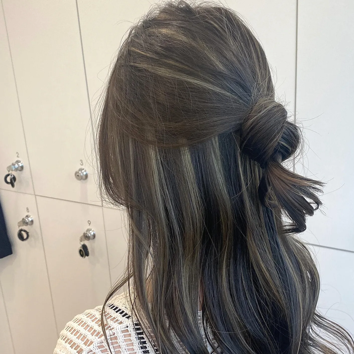 ash brown balayage Seoul - Style 8 at Korea Hair Salon Seoul