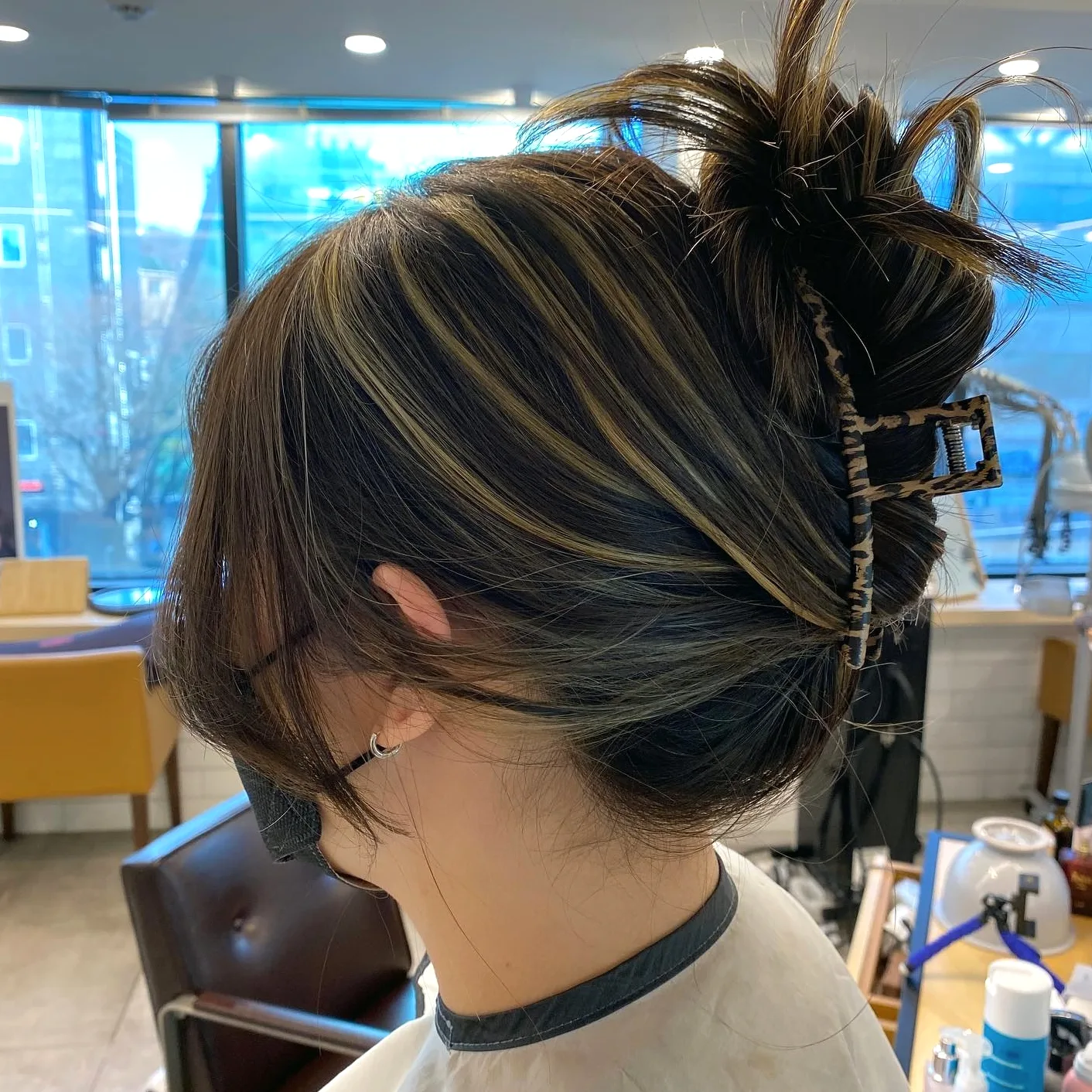 ash brown balayage Seoul - Style 9 at Korea Hair Salon Seoul