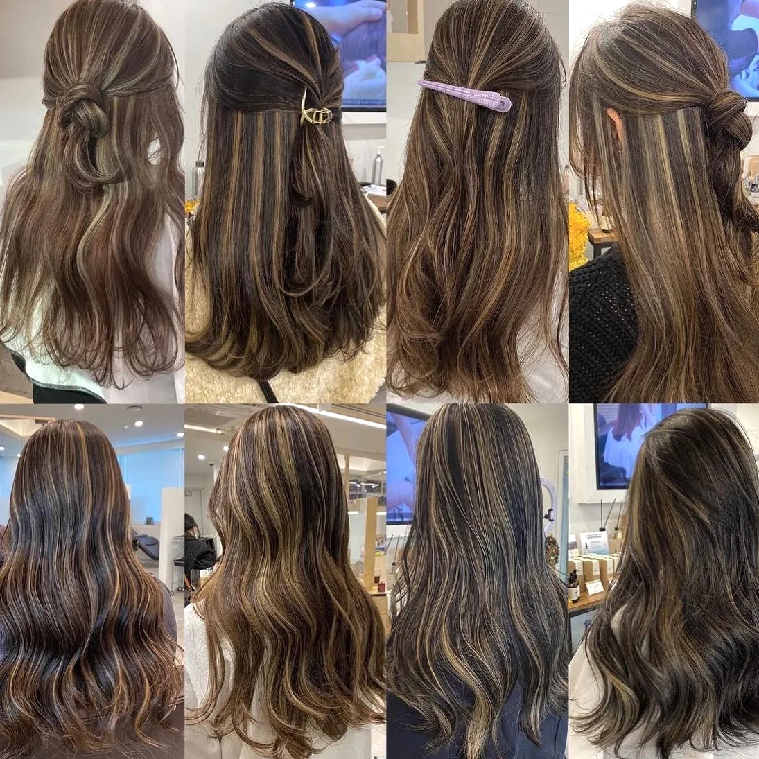 ash brown balayage Seoul - Style 4 at Korea Hair Salon Seoul