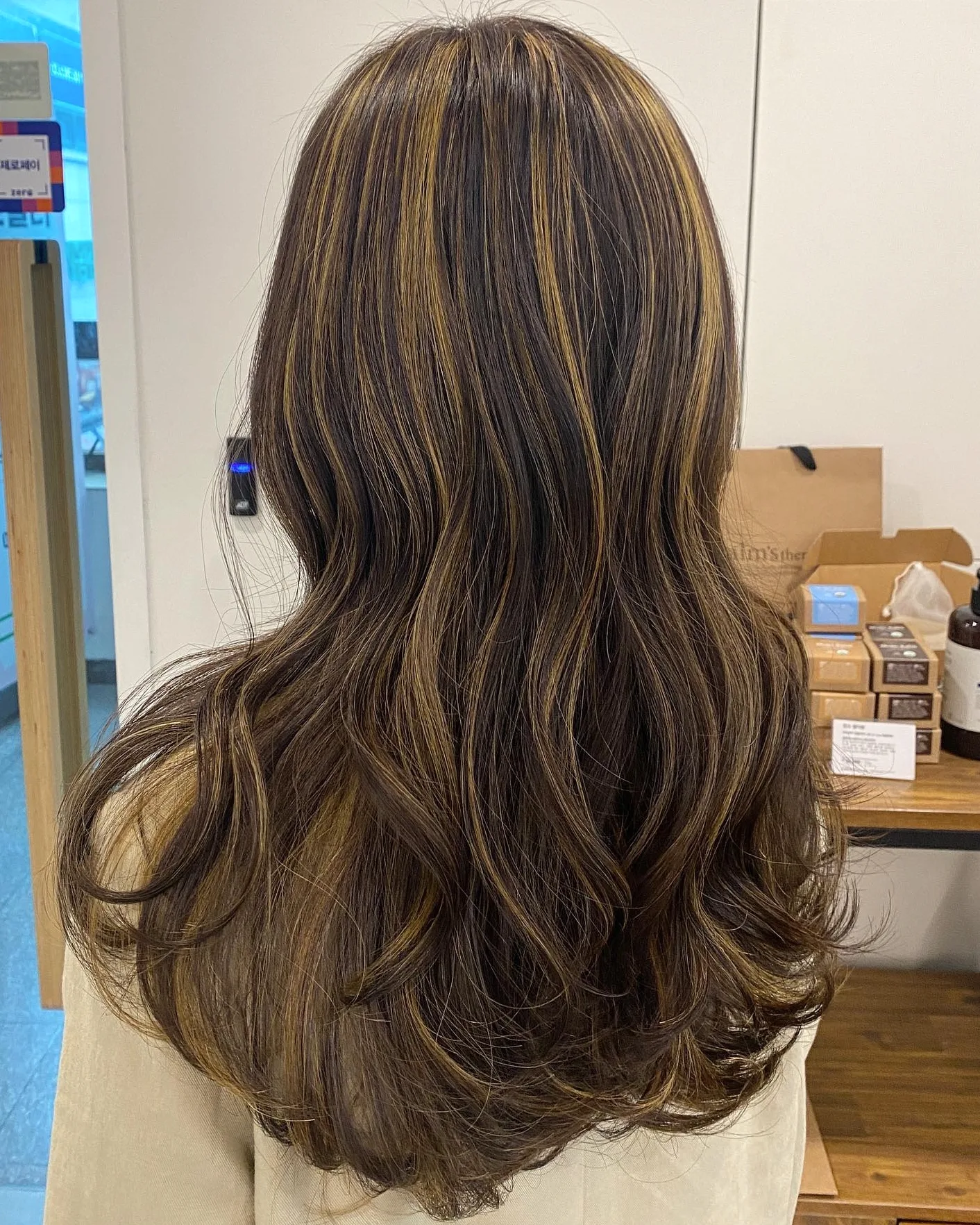 ash brown balayage Seoul - Style 7 at Korea Hair Salon Seoul