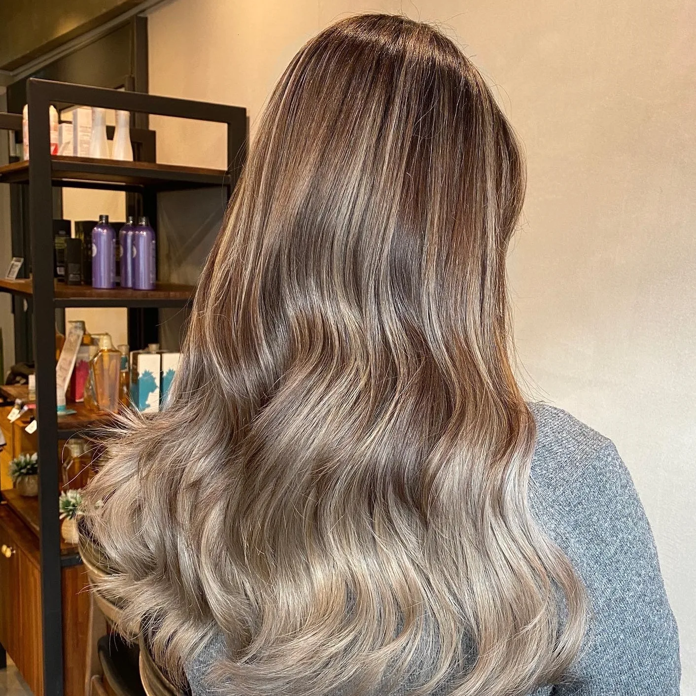 ash brown balayage Seoul - Style 9 at Korea Hair Salon Seoul