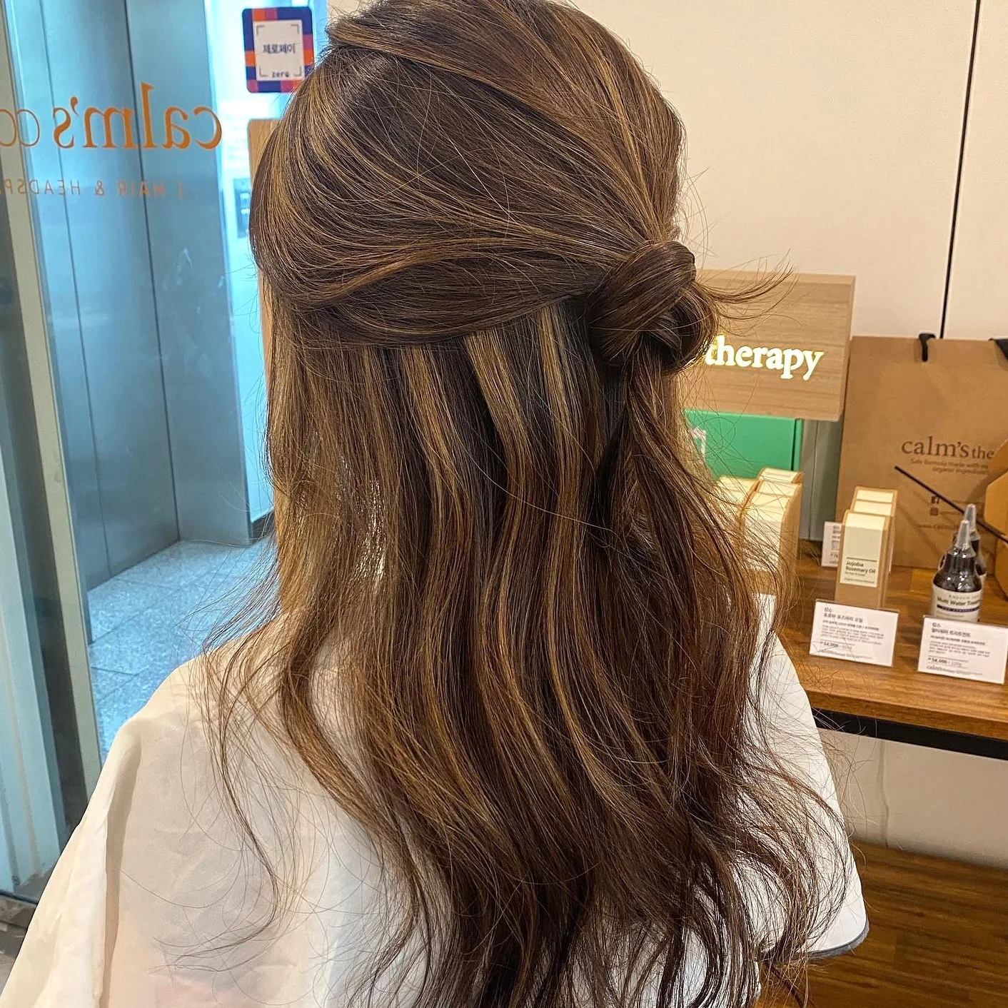 elegant ash brown balayage Seoul - Style 1 at Korea Hair Salon Seoul