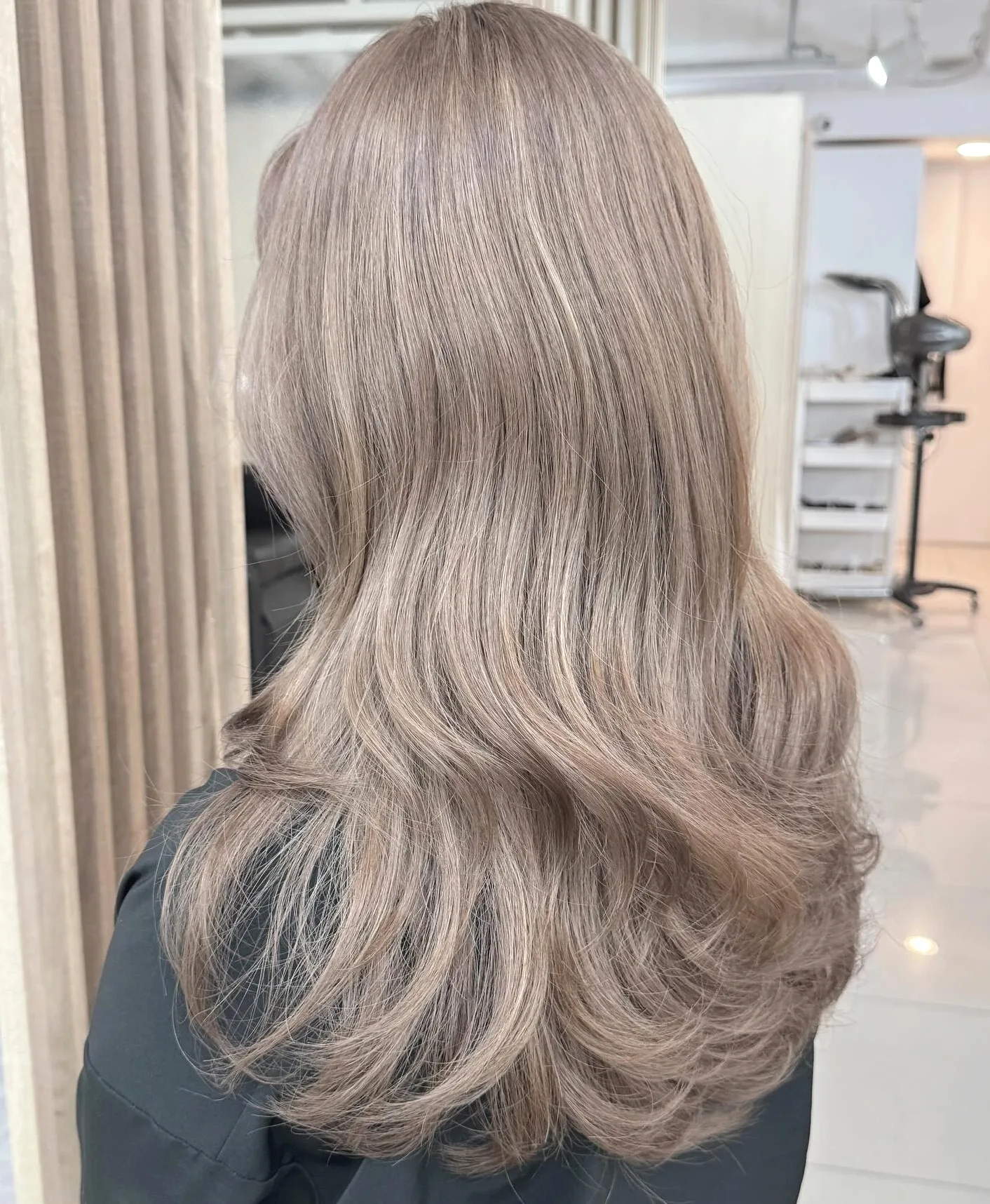 elegant ash brown balayage Seoul - Style 5 at Korea Hair Salon Seoul