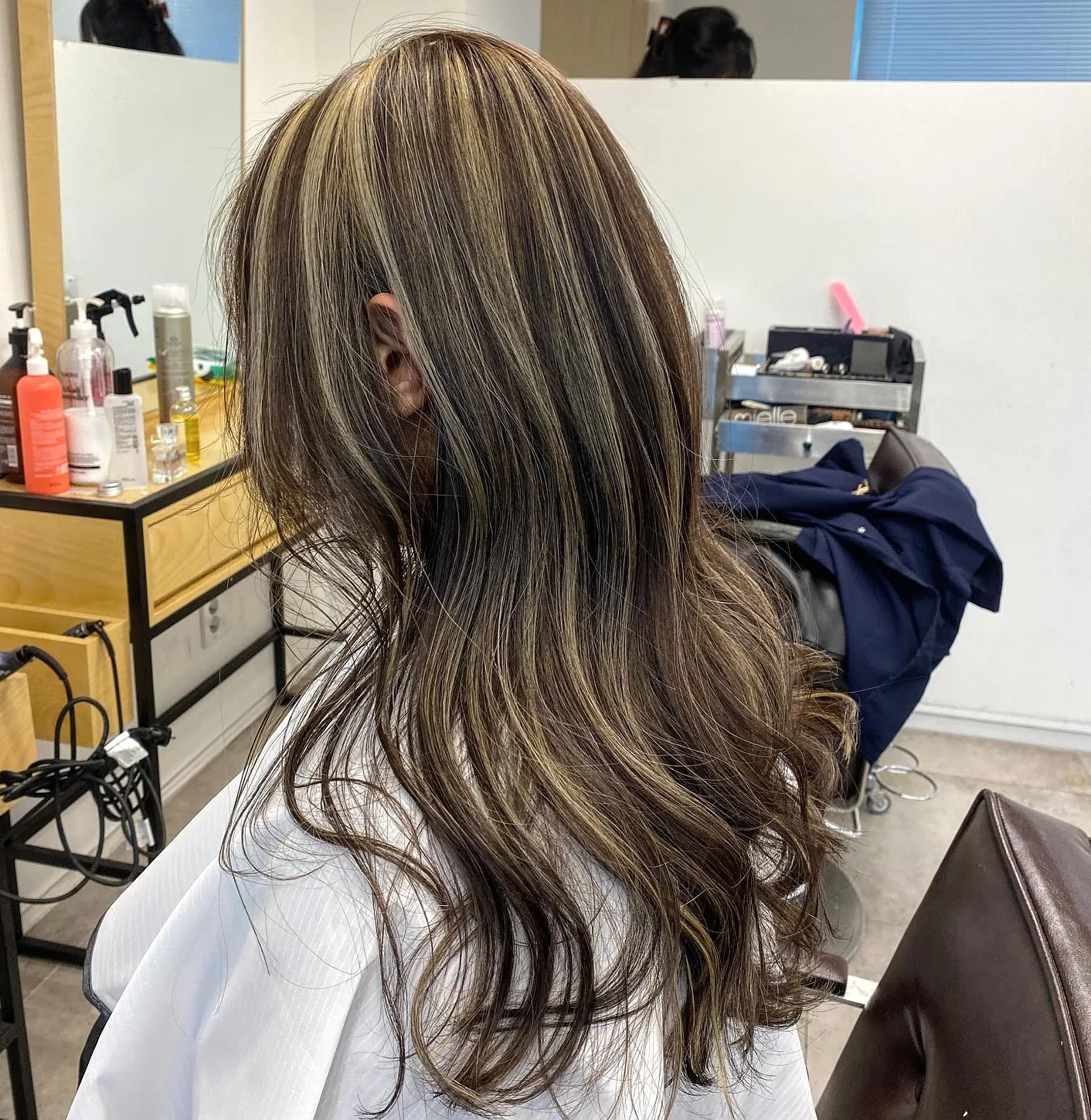 elegant ash brown balayage Seoul - Style 8 at Korea Hair Salon Seoul