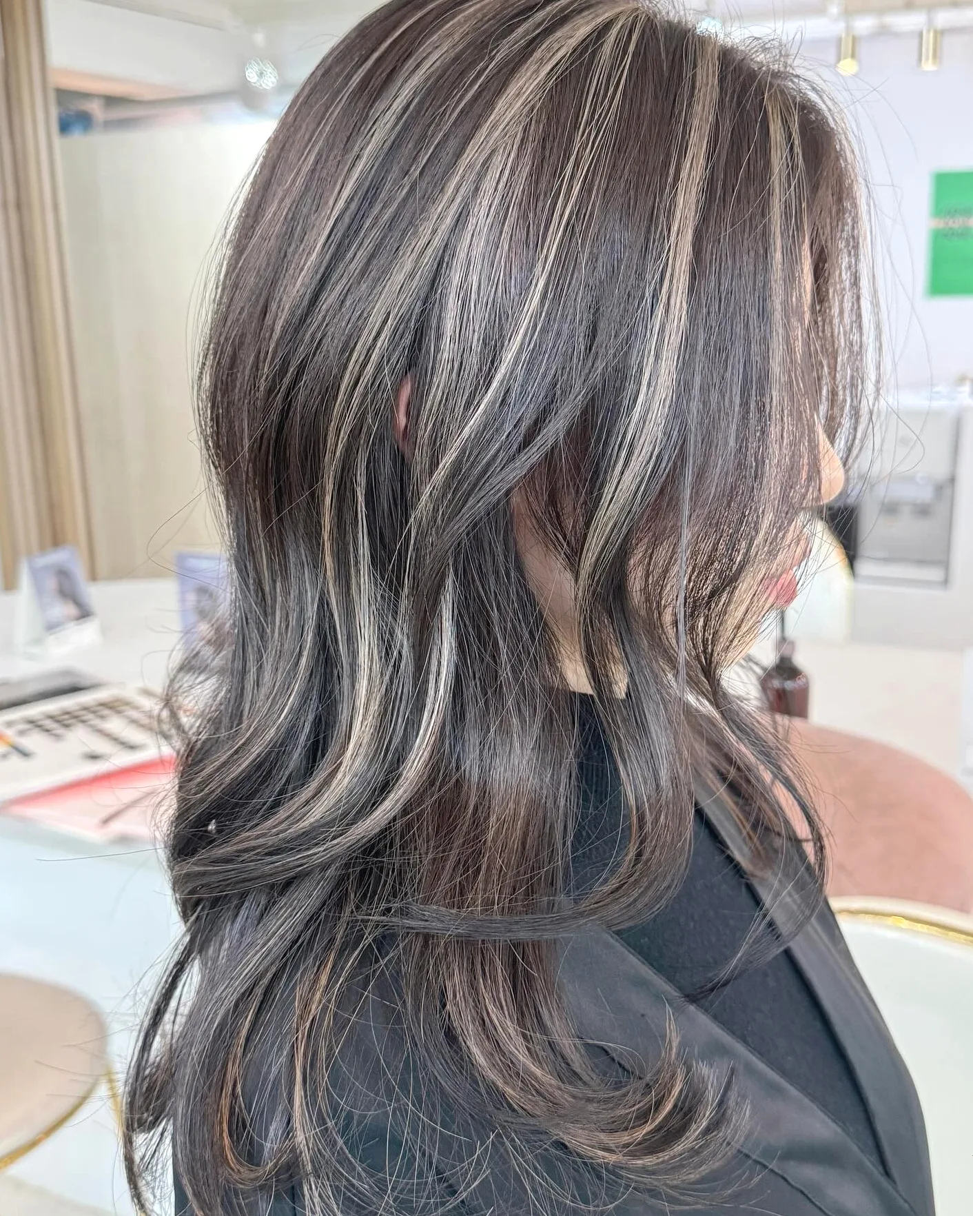 layered highlights Seoul - Style 2 at Korea Hair Salon Seoul