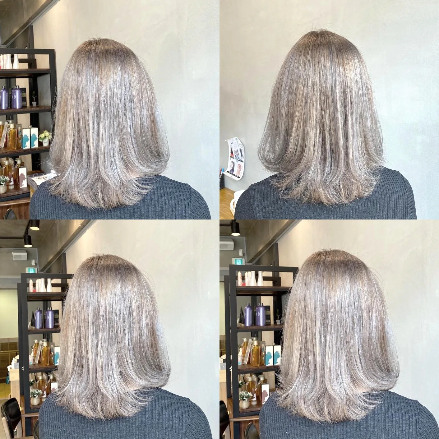 ash blonde highlights Seoul - Style 3 at Korea Hair Salon Seoul