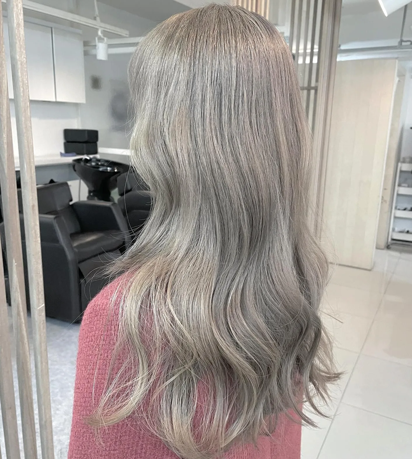 ash blonde highlights Seoul - Style 6 at Korea Hair Salon Seoul