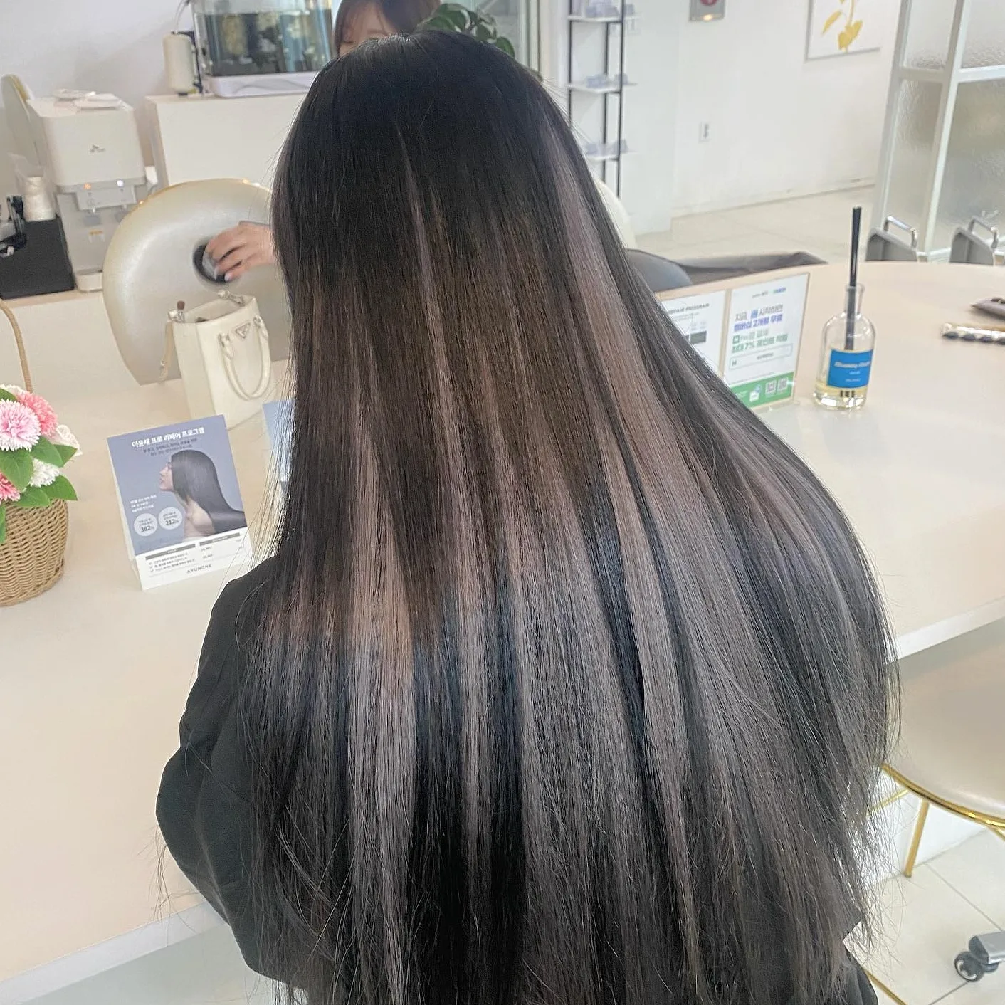 ash blue hair Seoul 2026 - Style 10 at Korea Hair Salon Seoul