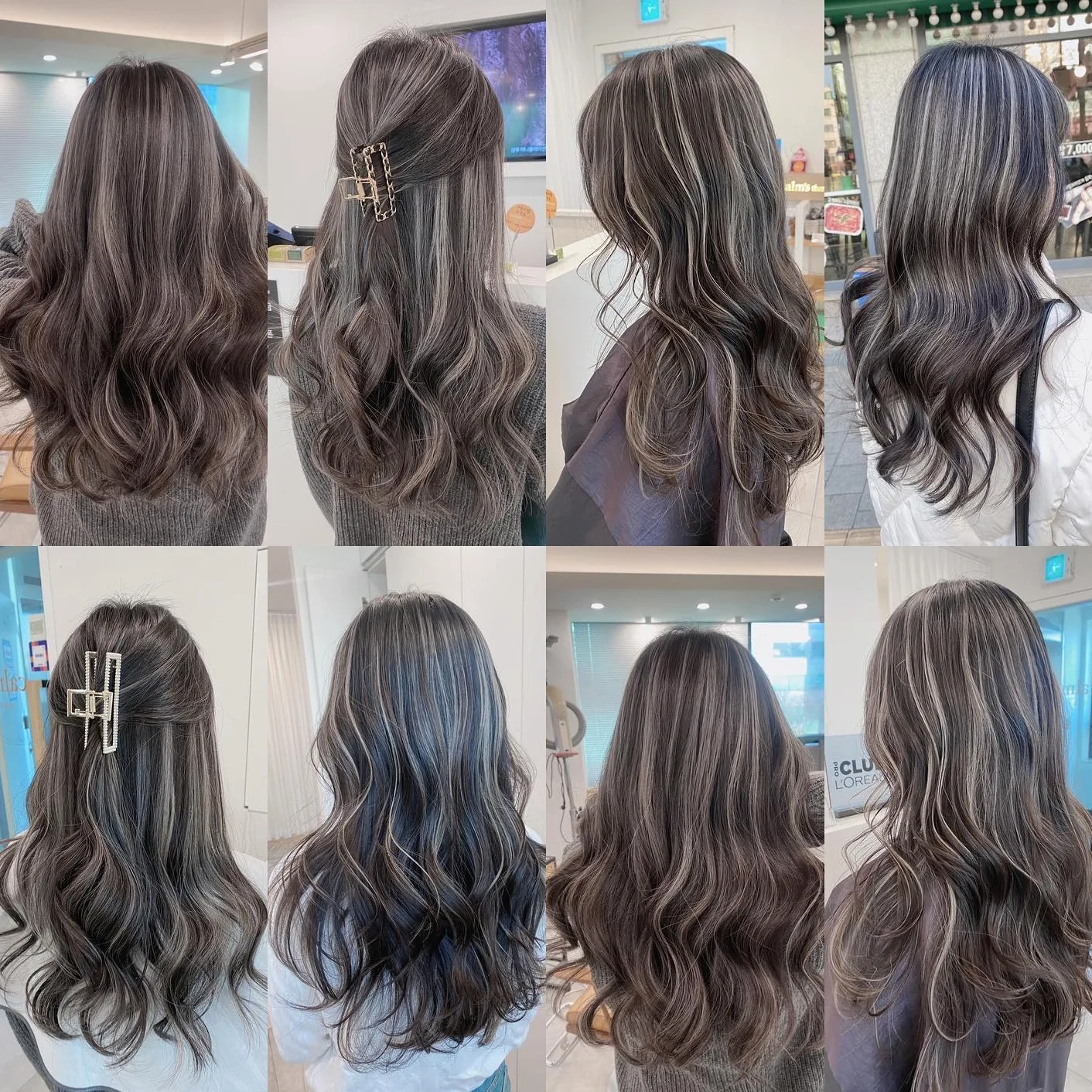 ash brown balayage Seoul - Style 5 at Korea Hair Salon Seoul