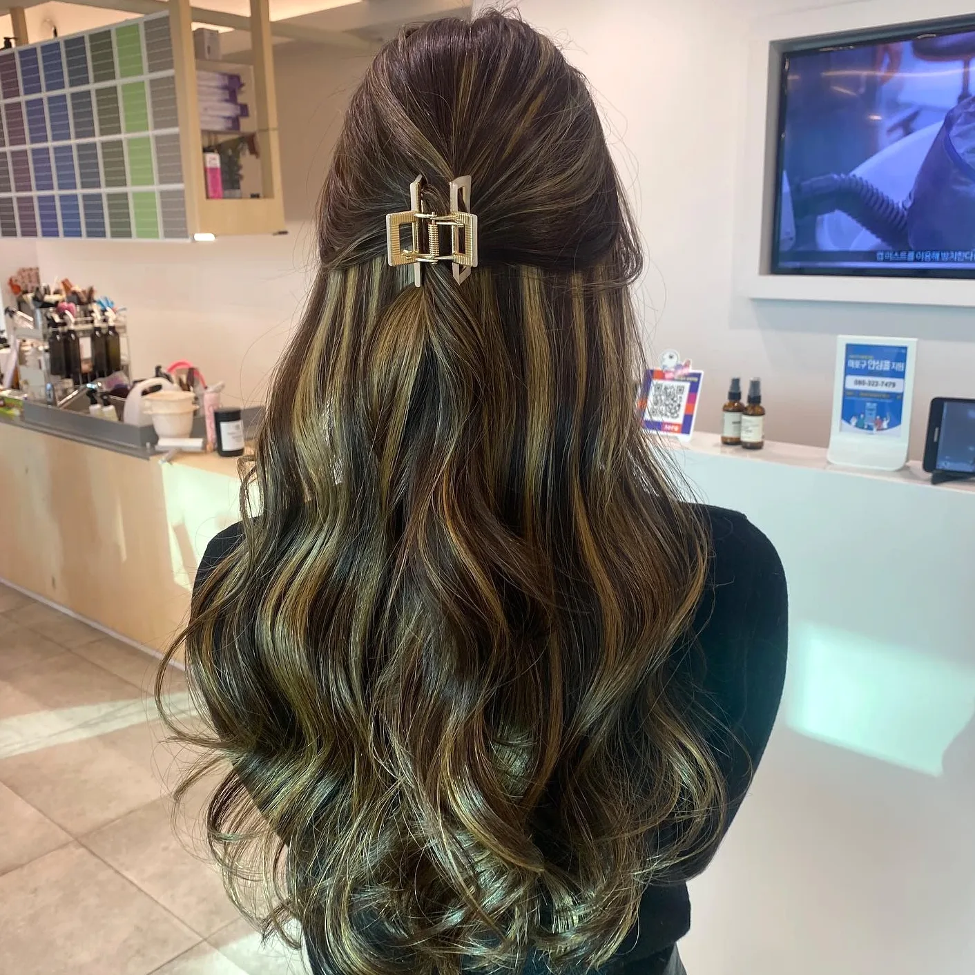 ash brown balayage Seoul - Style 9 at Korea Hair Salon Seoul