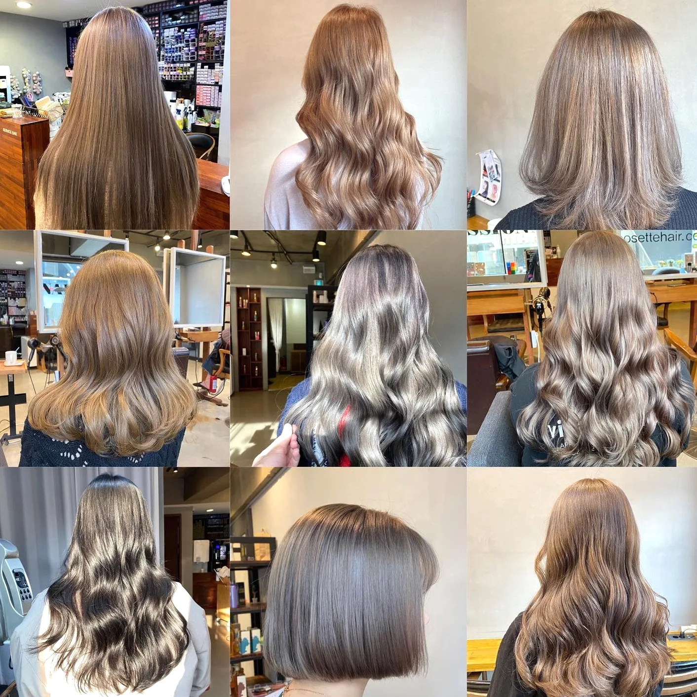 ash brown balayage Seoul - Style 1 at Korea Hair Salon Seoul
