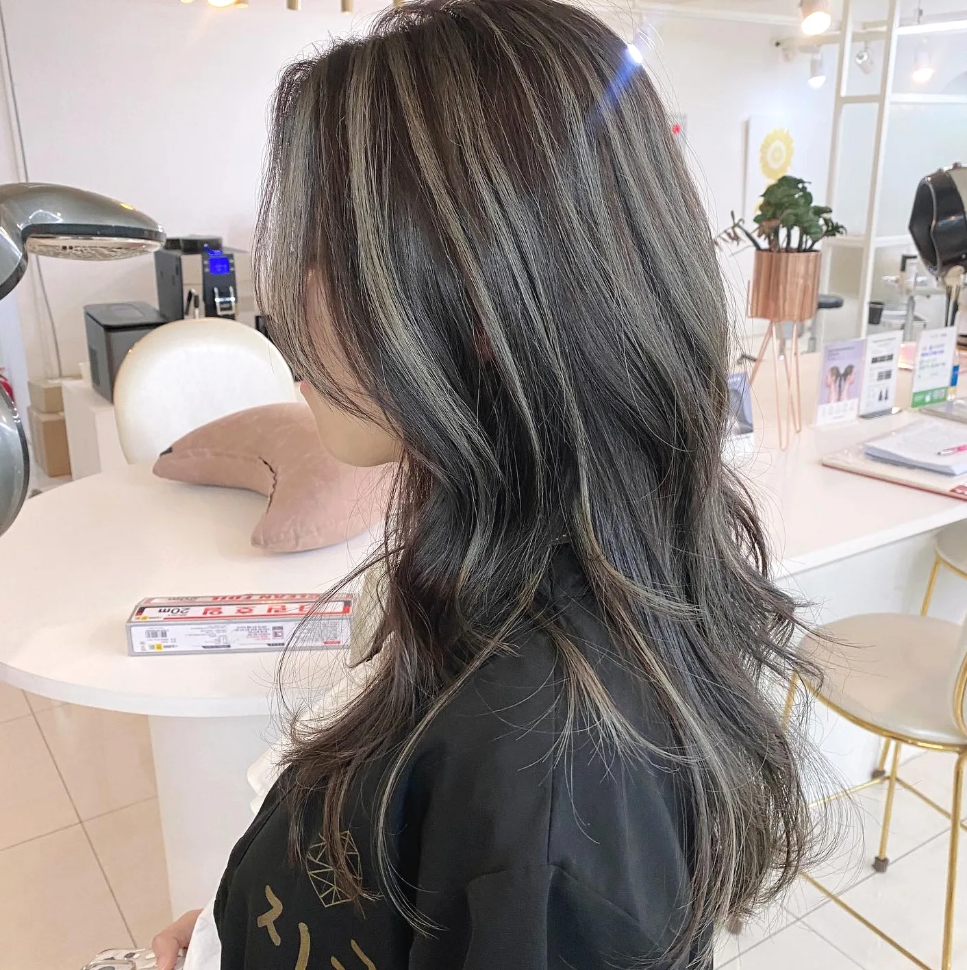 ash brown balayage Seoul - Style 4 at Korea Hair Salon Seoul