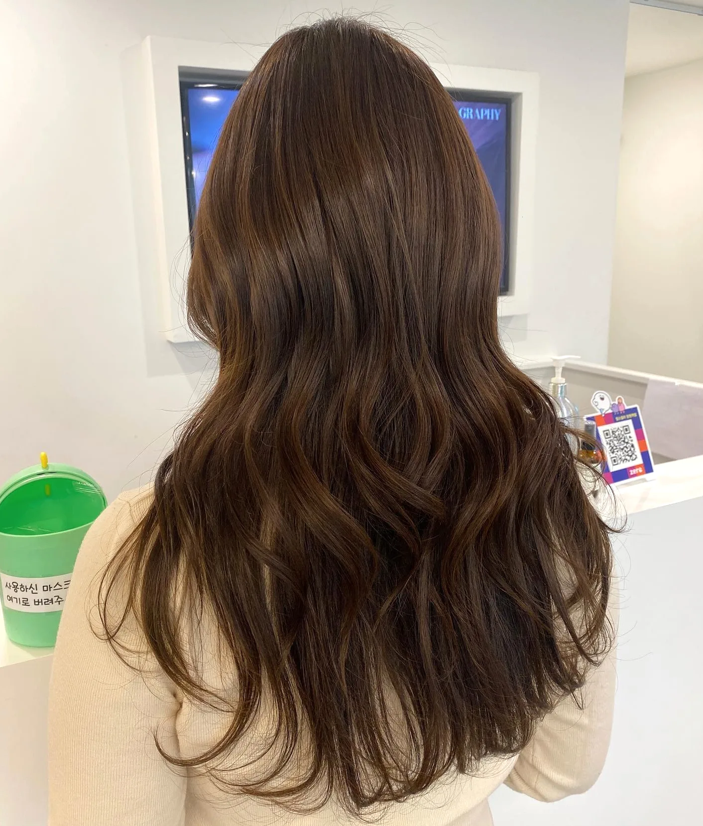 ash brown balayage Seoul - Style 8 at Korea Hair Salon Seoul