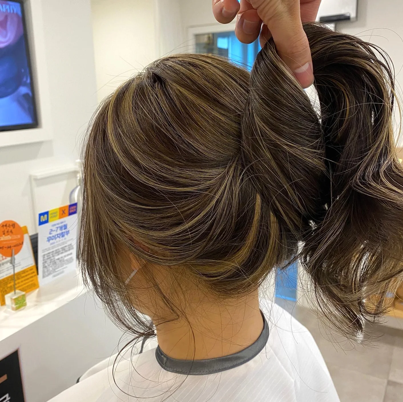ash brown balayage Seoul - Style 9 at Korea Hair Salon Seoul