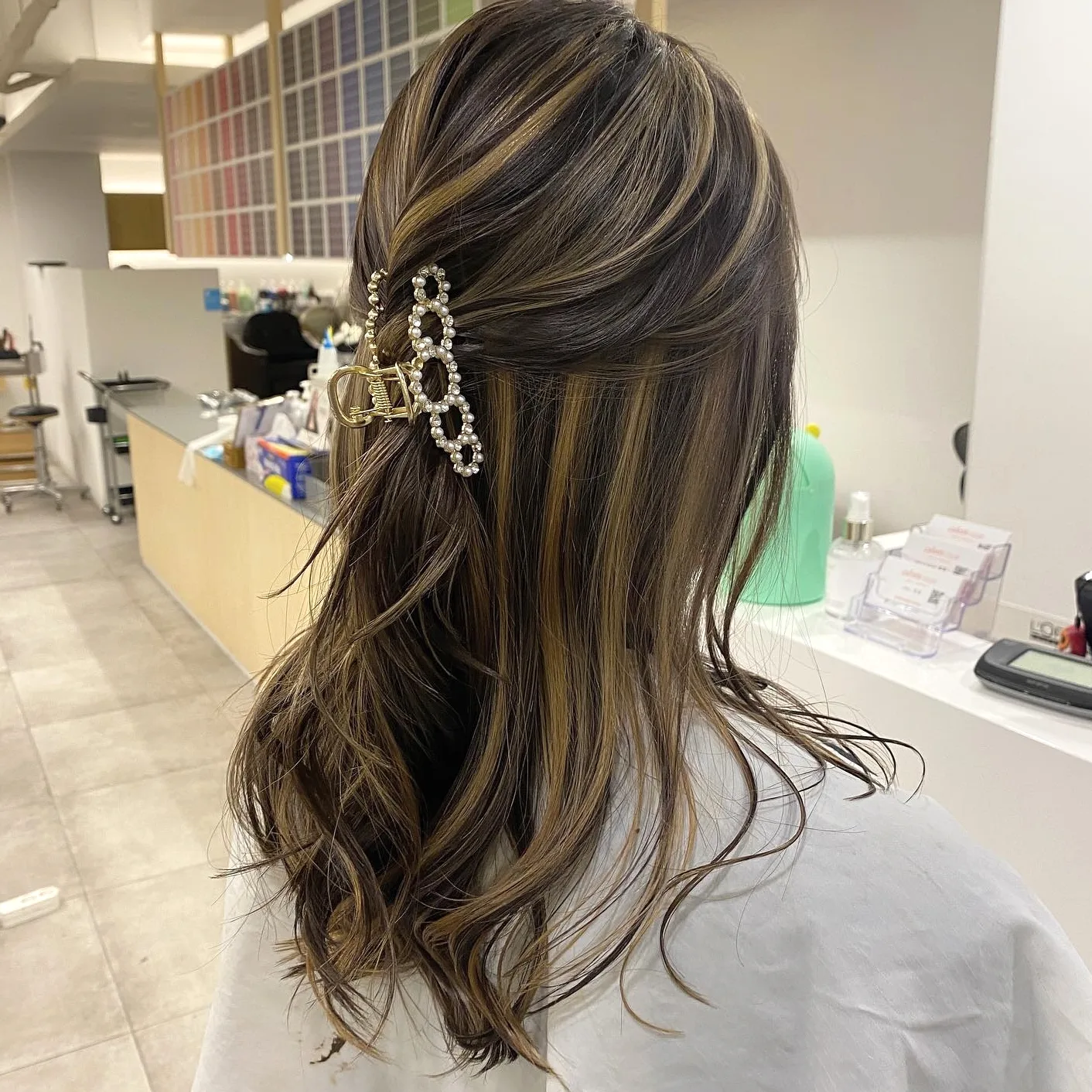 ash brown balayage Seoul - Style 10 at Korea Hair Salon Seoul