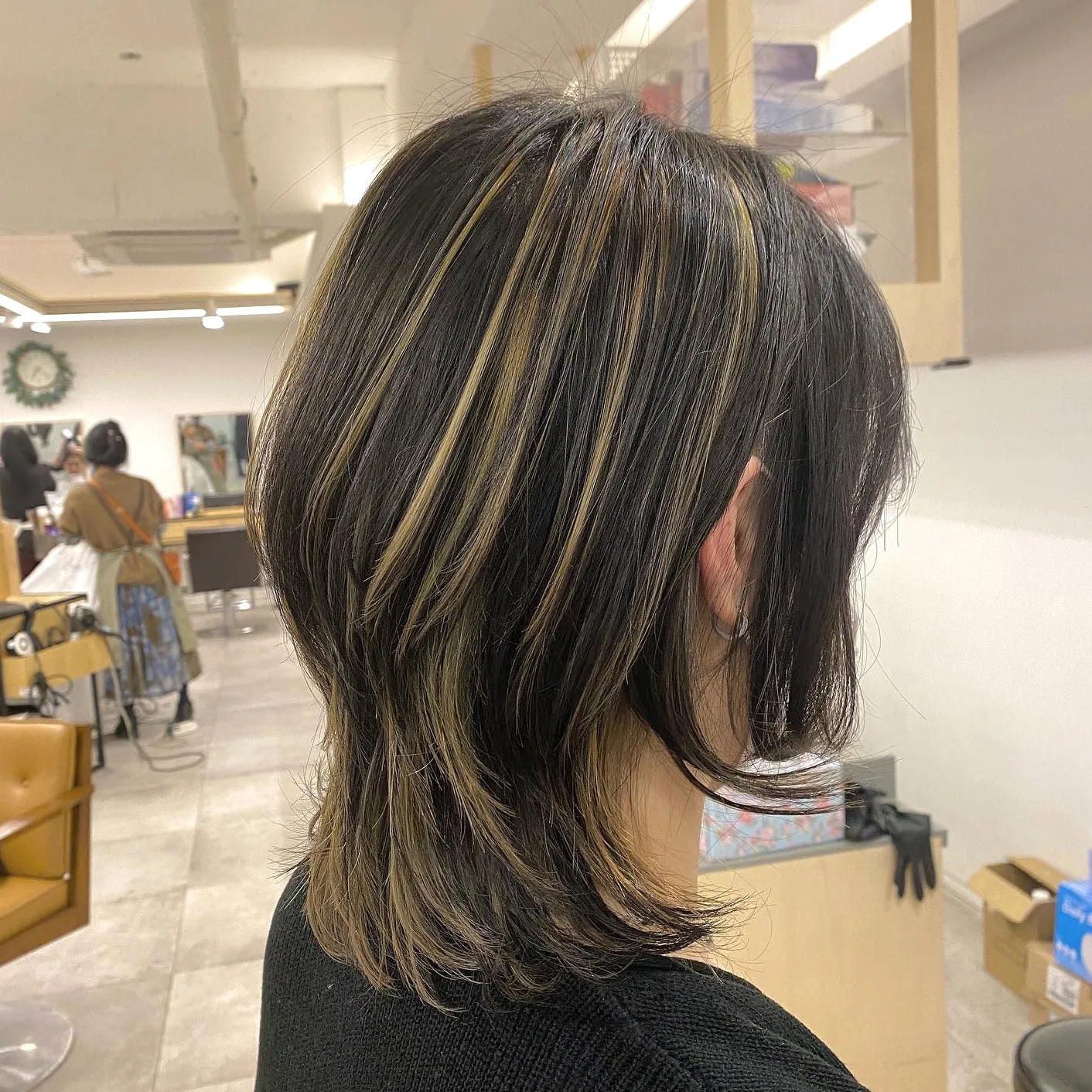ash brown balayage Seoul - Style 9 at Korea Hair Salon Seoul