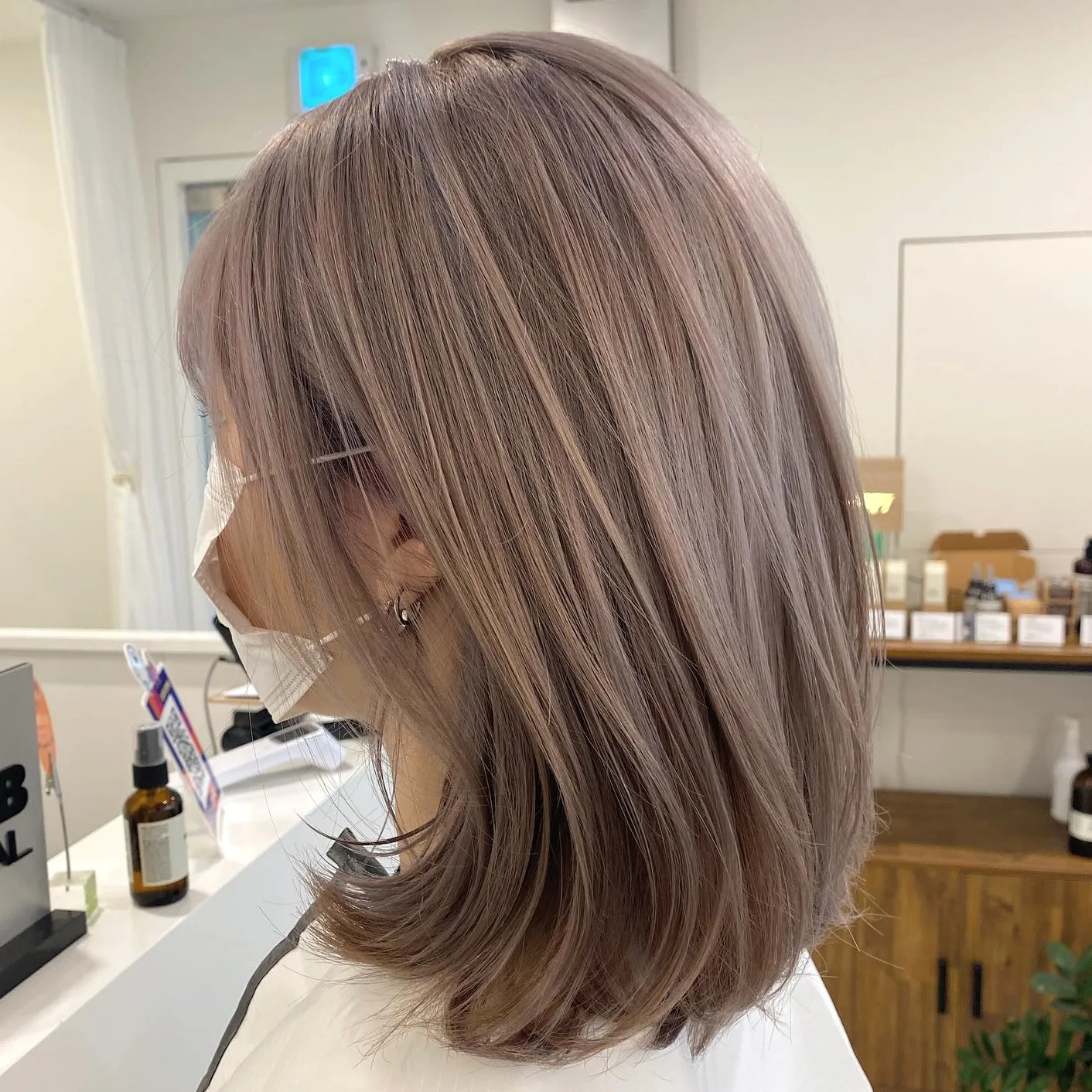 ash brown highlights Seoul 2026 - Style 3 at Korea Hair Salon Seoul