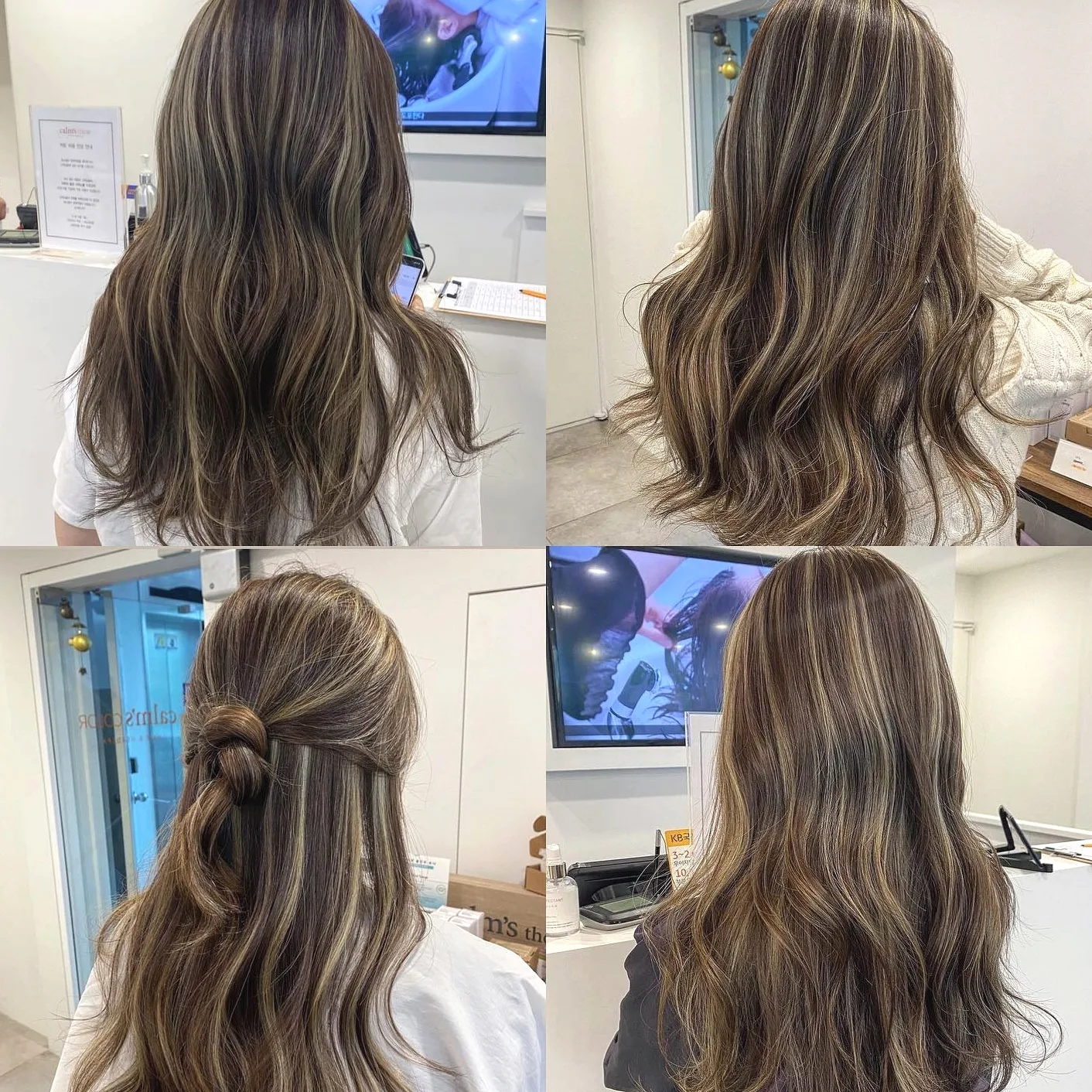 ash brown highlights Seoul 2026 - Style 7 at Korea Hair Salon Seoul