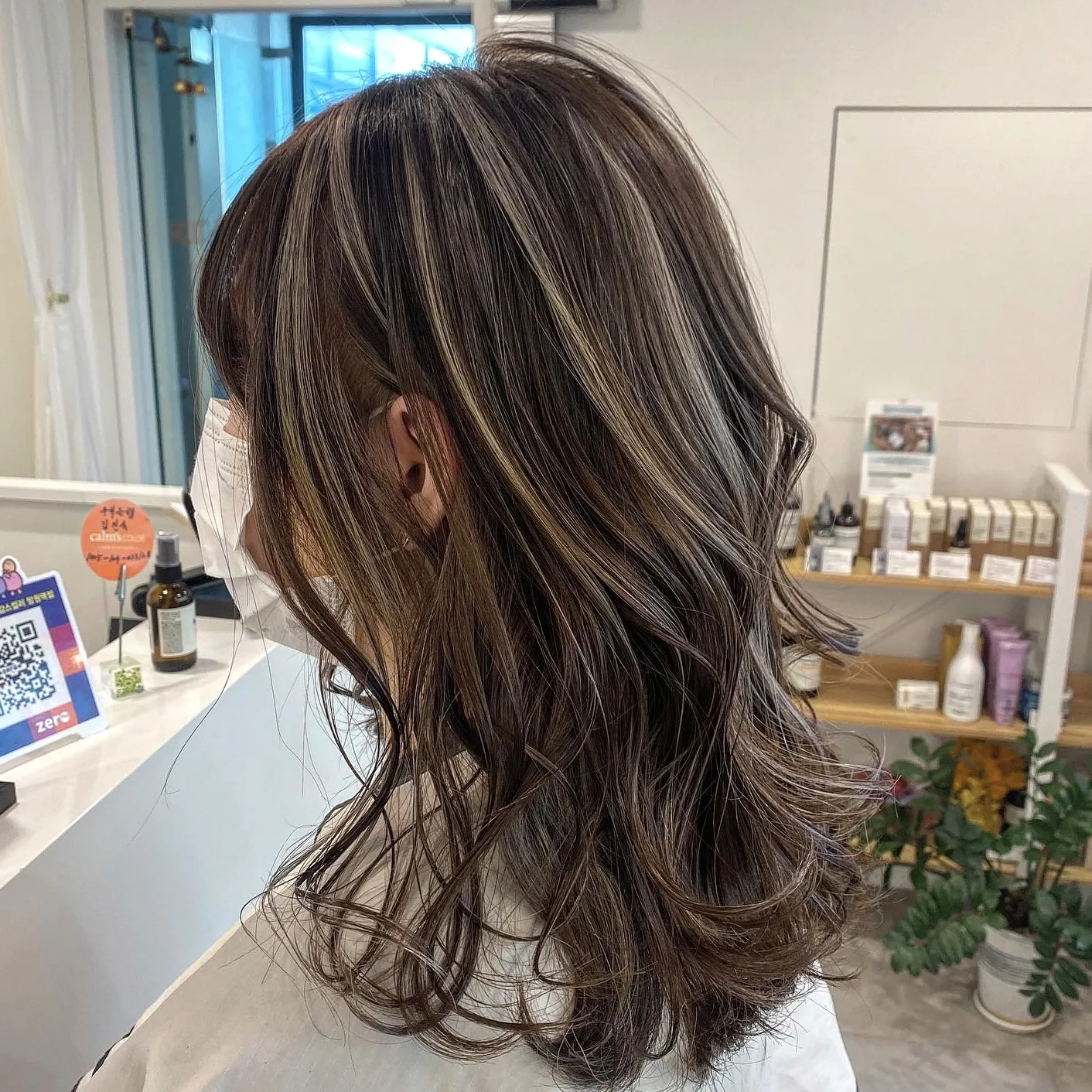 ash brown highlights Seoul 2026 - Style 9 at Korea Hair Salon Seoul