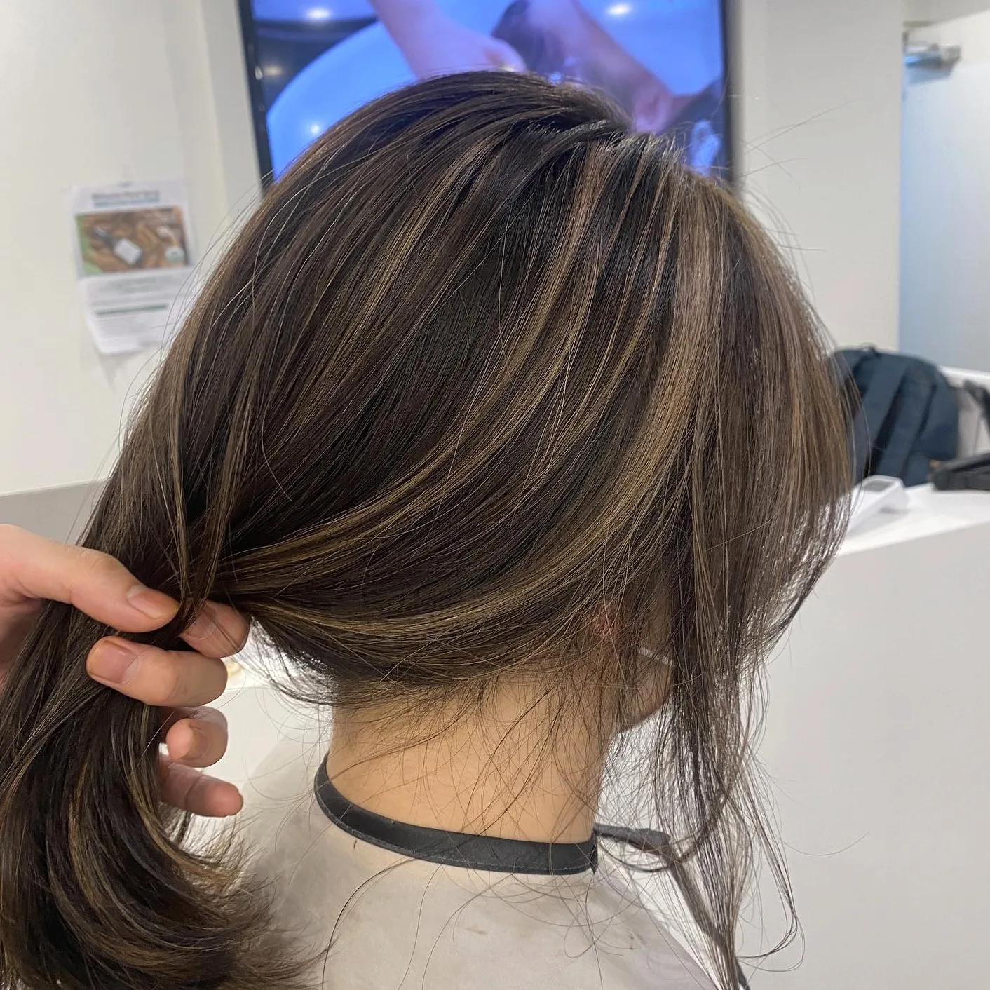ash brown highlights Seoul - Style 4 at Korea Hair Salon Seoul