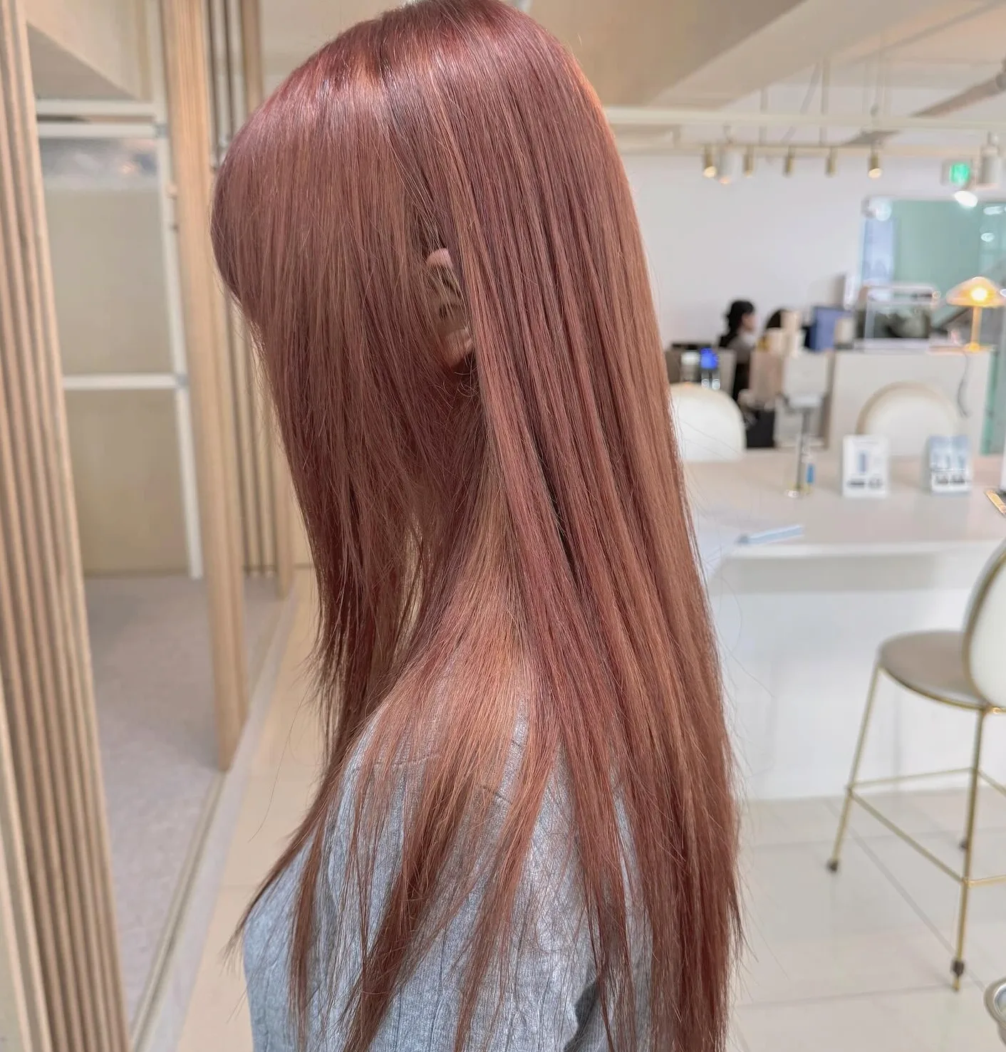 ash brown highlights Seoul - Style 6 at Korea Hair Salon Seoul