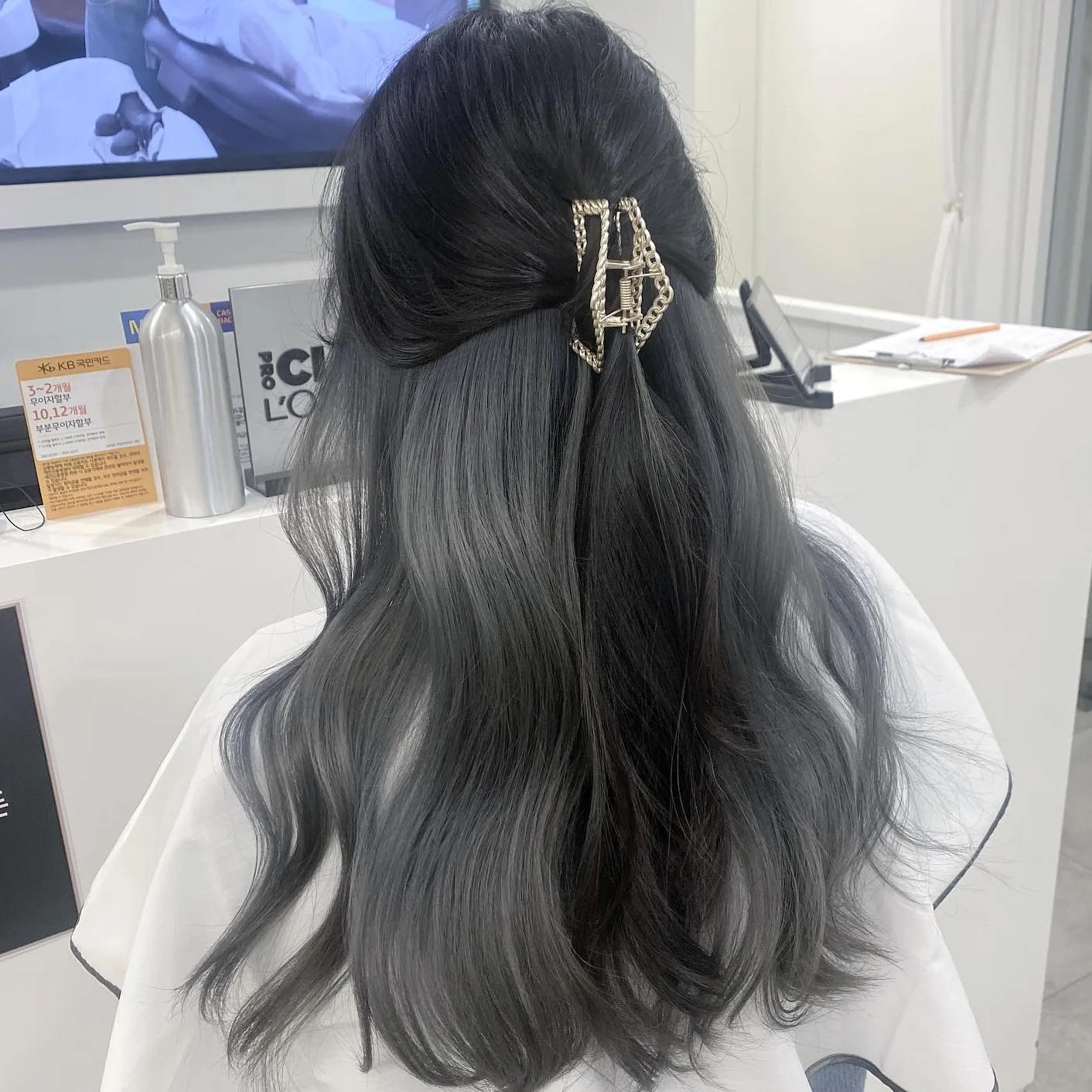 ash gray hair styles Korea 2026 - Style 5 at Korea Hair Salon Seoul