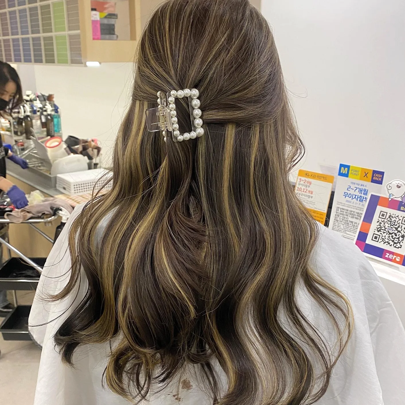 pearl-accent hair styles 2026 - Style 3 at Korea Hair Salon Seoul