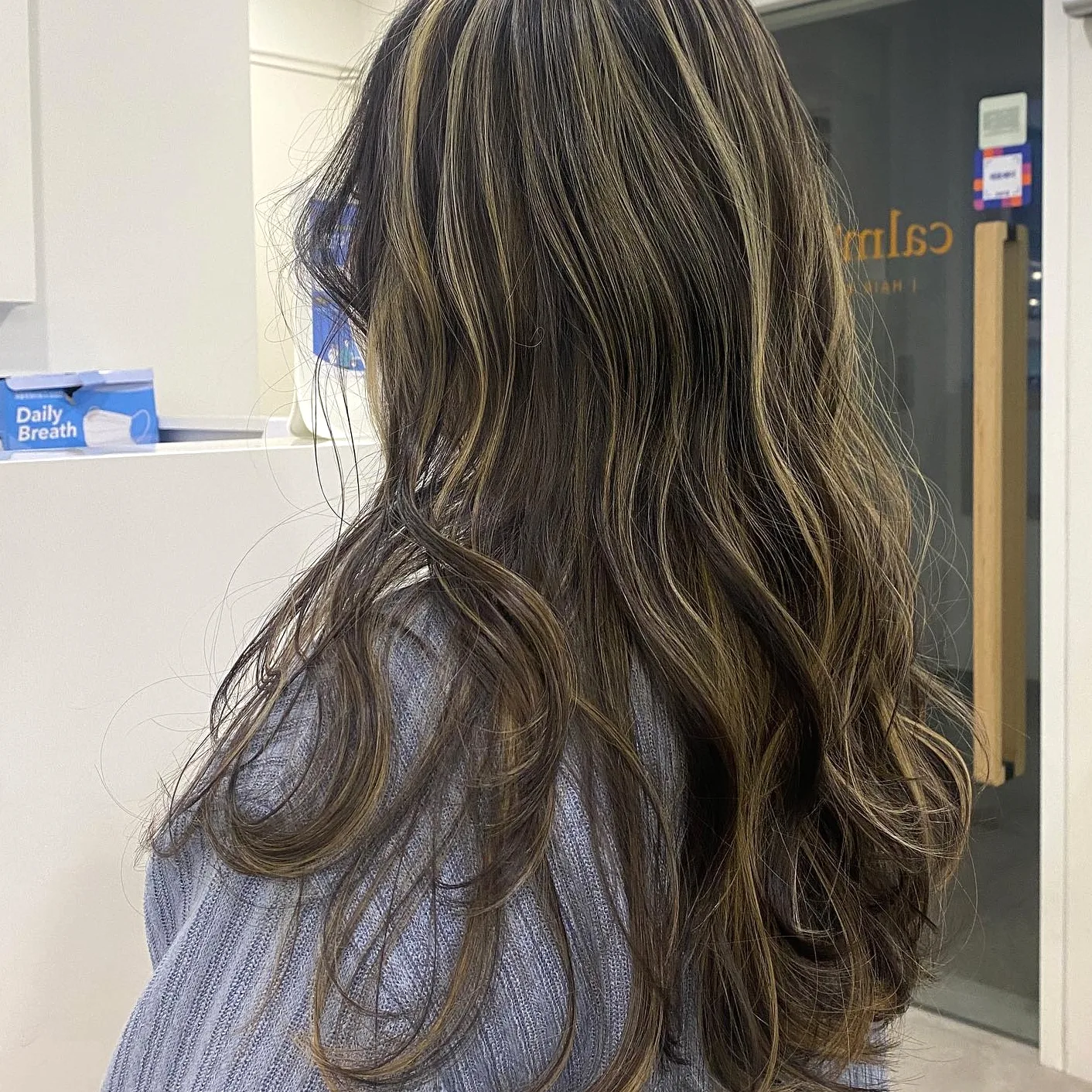 rose gold highlights Seoul - Style 4 at Korea Hair Salon Seoul