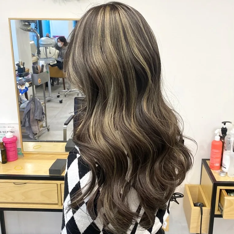 ash brown balayage Seoul 2026 - Style 3 at Korea Hair Salon Seoul