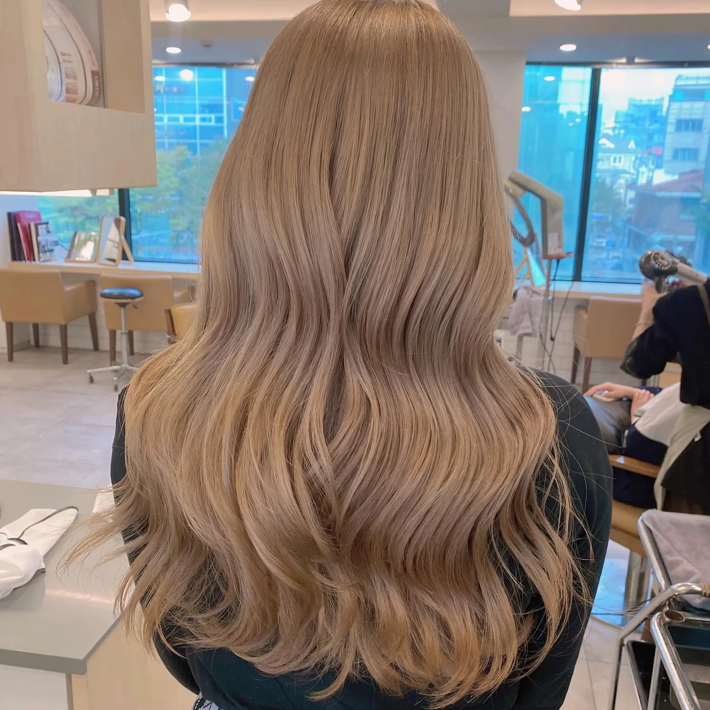 wavy layered hair Korea 2026 - Style 10 at Korea Hair Salon Seoul