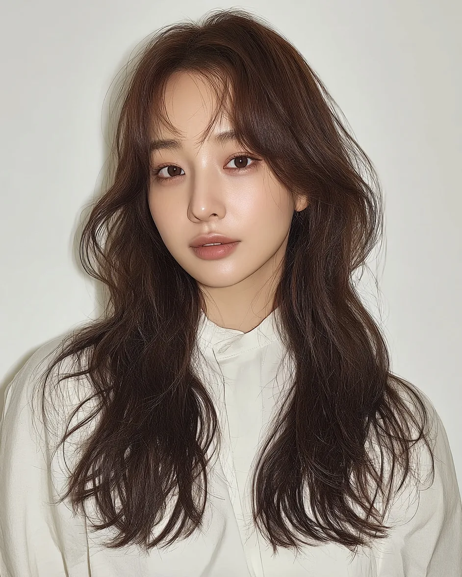 chic layered Korean hairstyles 2026 - Style 7 at Korea Hair Salon in Seoul, one of the best Korean hair salons for foreigners Seoul