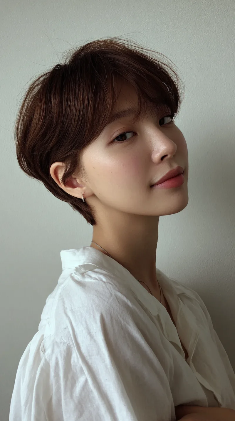 chic short haircuts Seoul 2026 - Style 1 at Korea Hair Salon in Seoul, one of the best Korean hair salons for foreigners Seoul