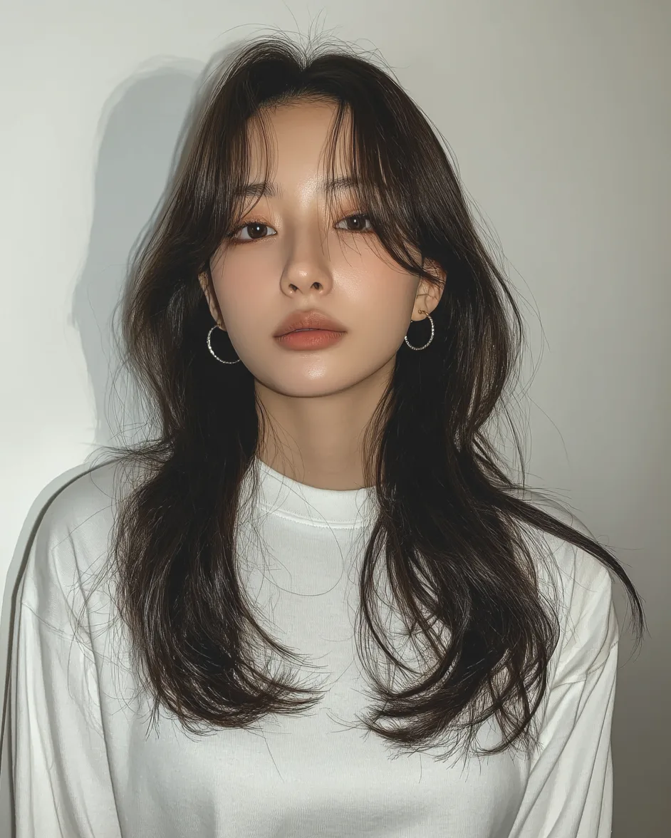 winter layered haircuts 2026 - Style 2 at Korea Hair Salon in Seoul, one of the best Korean hair salons for foreigners Seoul