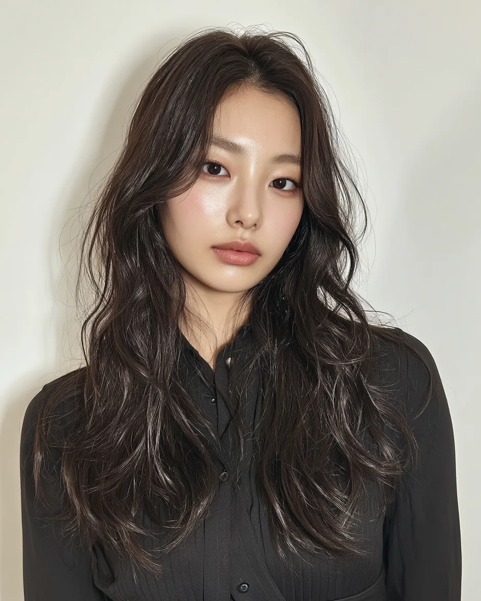 winter layered haircuts 2026 - Style 3 at Korea Hair Salon in Seoul, one of the best Korean hair salons for foreigners Seoul
