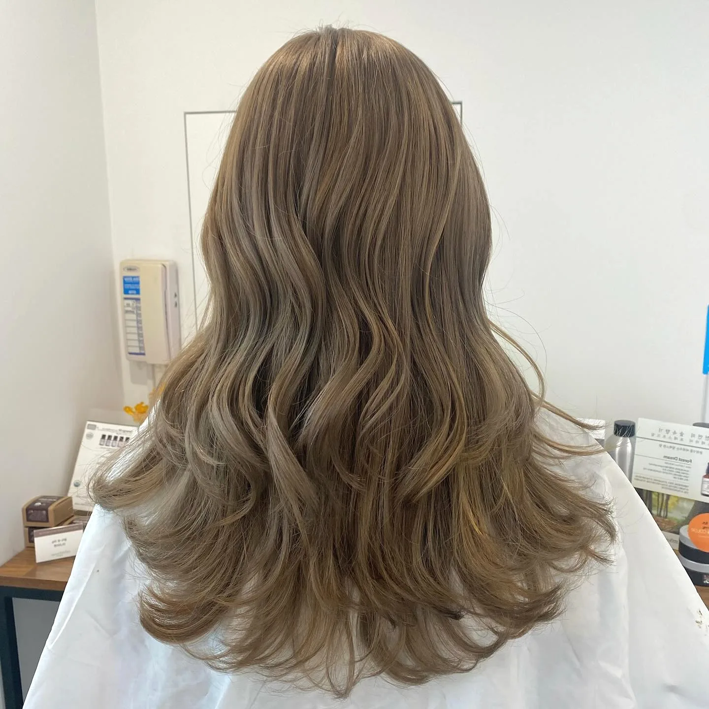 elegant ash brown balayage Seoul - Style 2 at Korea Hair Salon Seoul