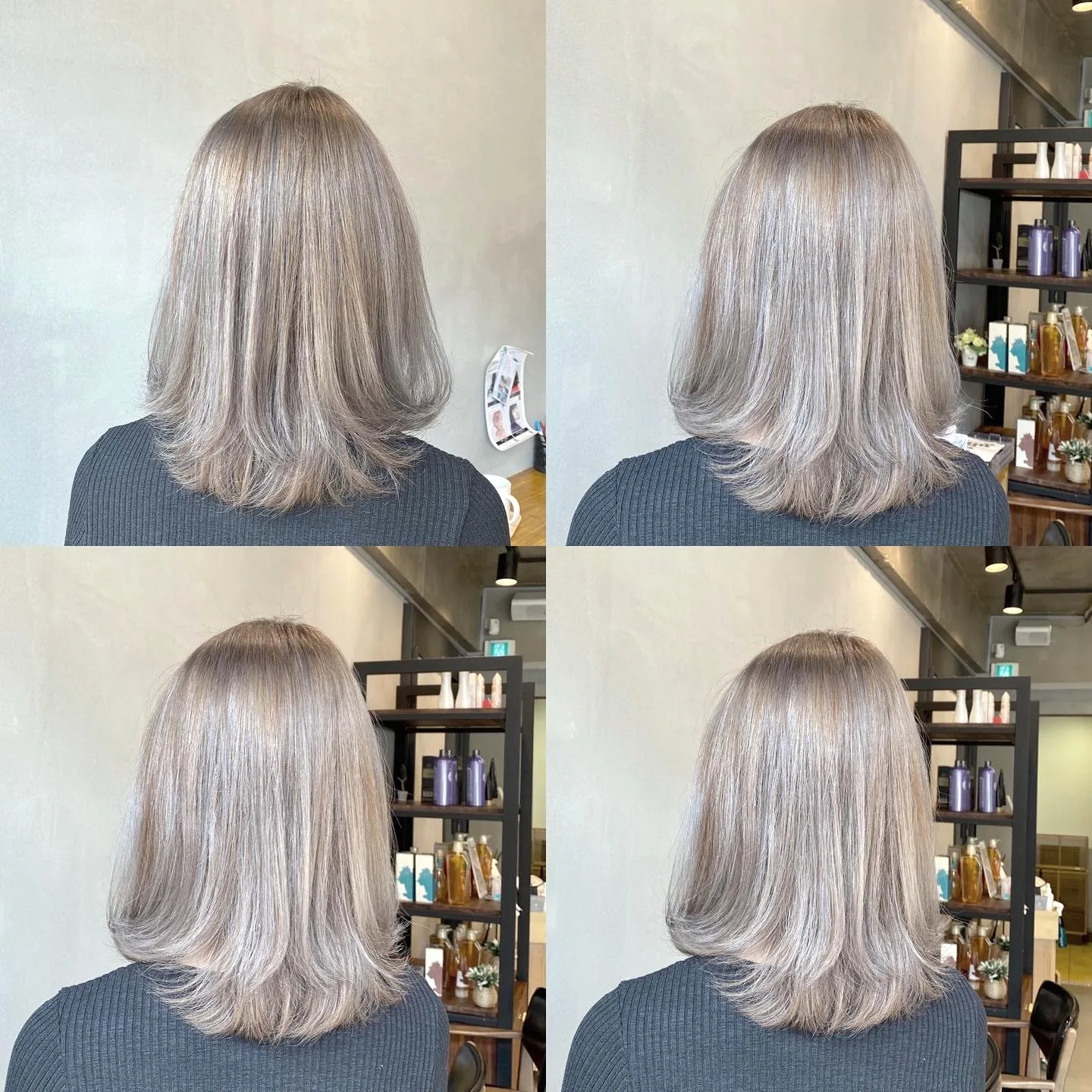 elegant ash brown balayage Seoul - Style 6 at Korea Hair Salon Seoul