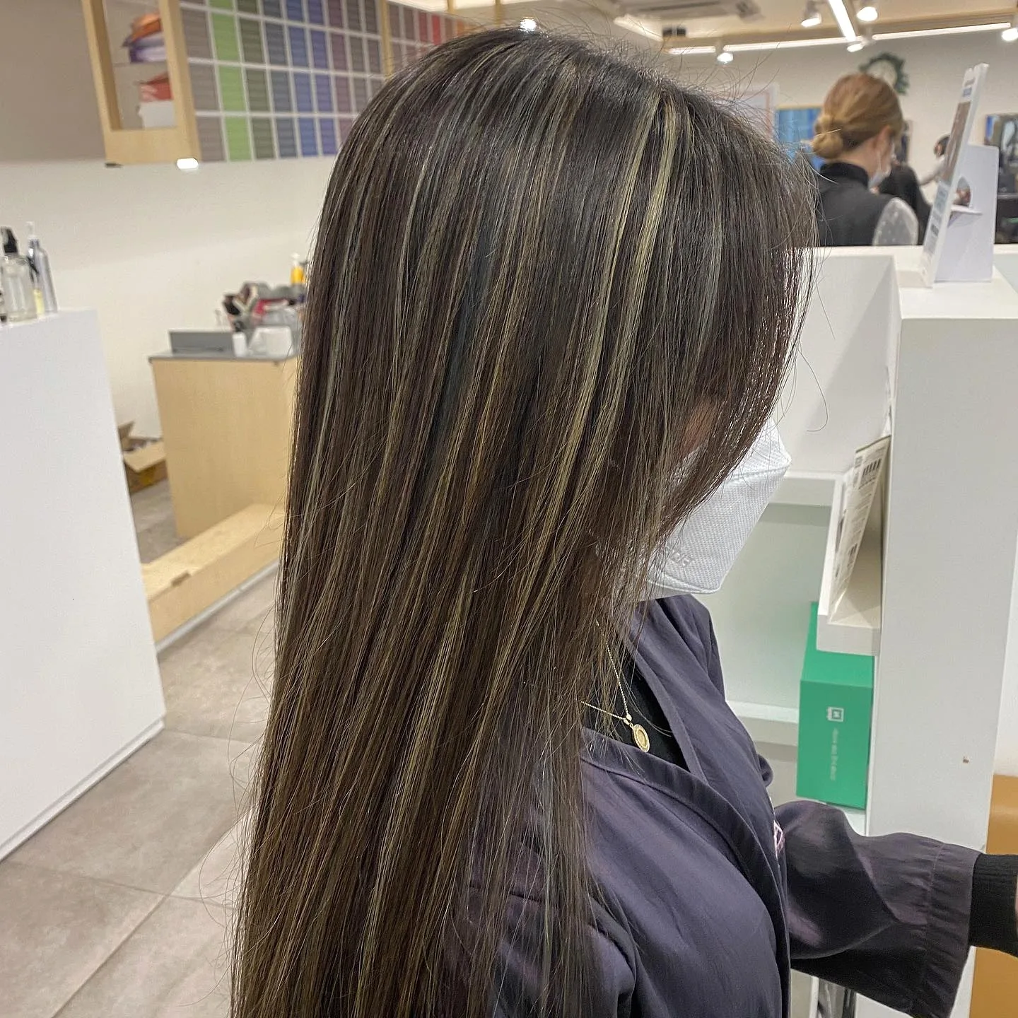 elegant ash brown balayage Seoul - Style 7 at Korea Hair Salon Seoul