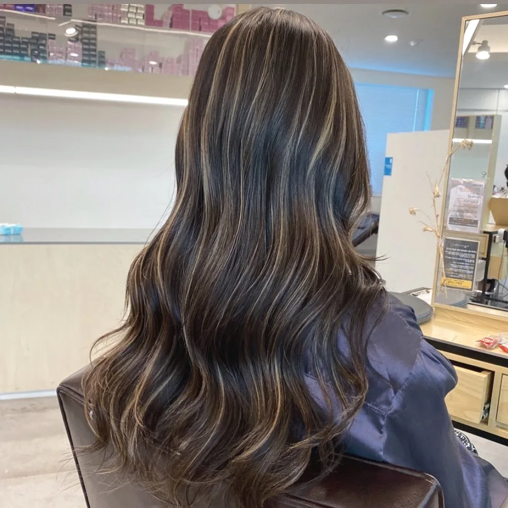 elegant ash brown balayage Seoul - Style 1 at Korea Hair Salon Seoul