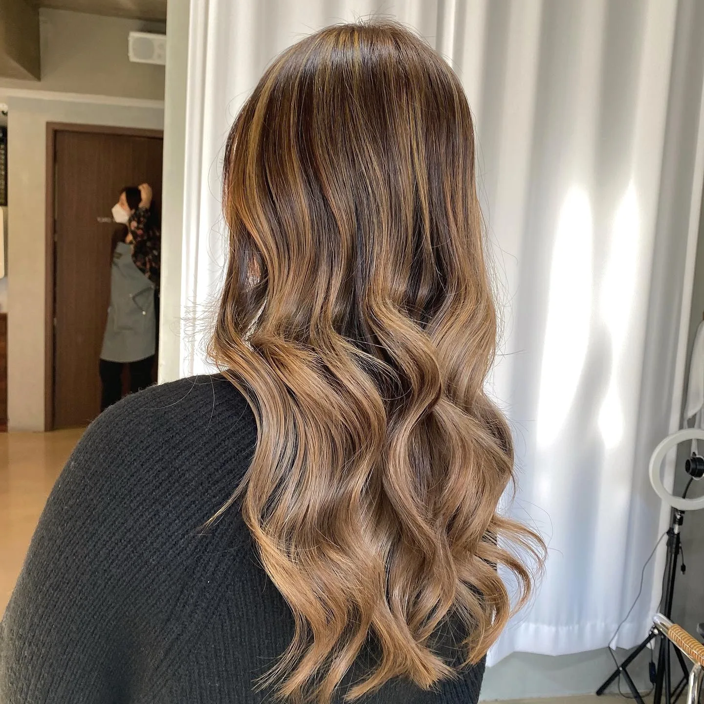 elegant ash brown balayage Seoul - Style 4 at Korea Hair Salon Seoul