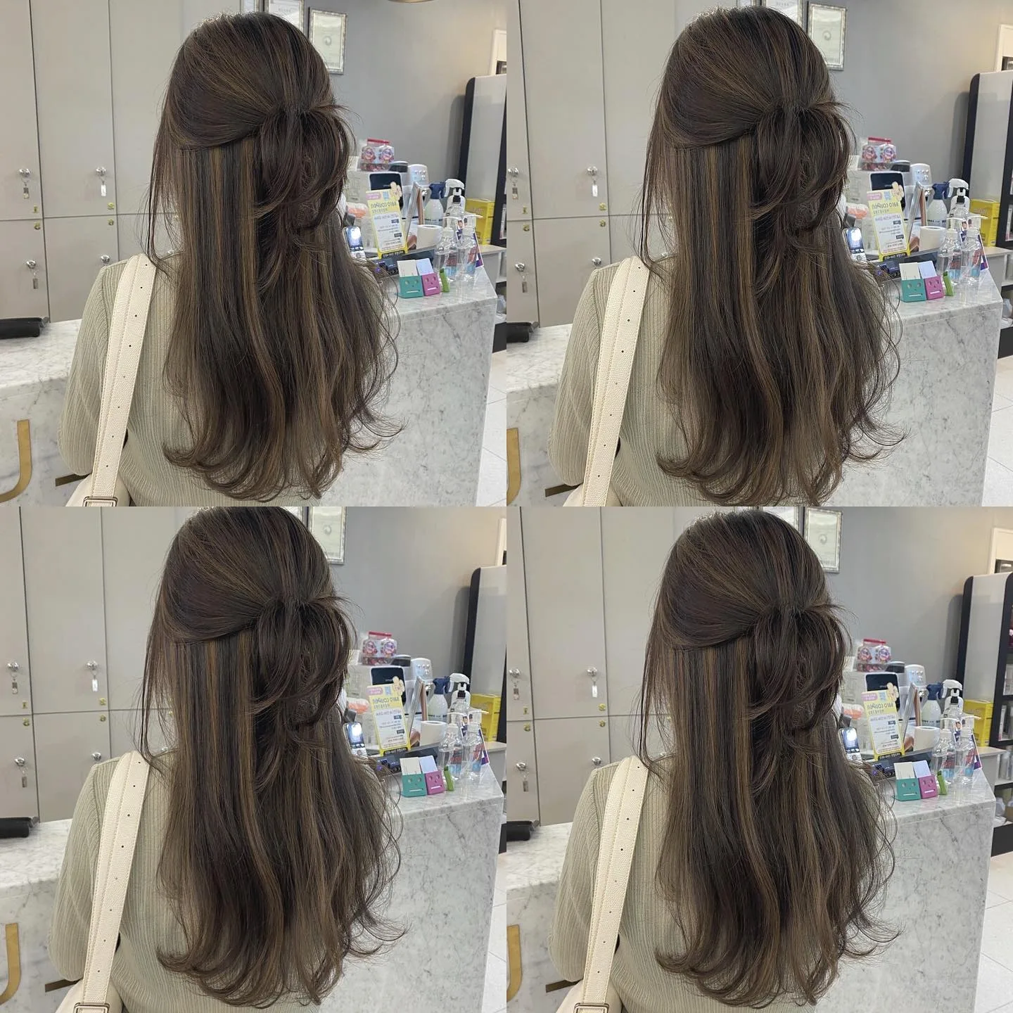 elegant ash brown balayage Seoul - Style 5 at Korea Hair Salon Seoul