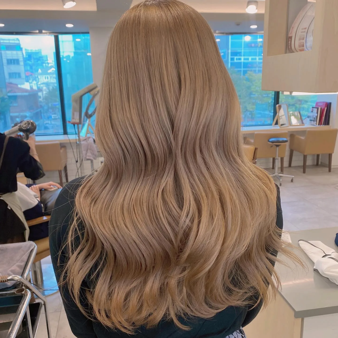 elegant ash brown balayage Seoul - Style 2 at Korea Hair Salon Seoul